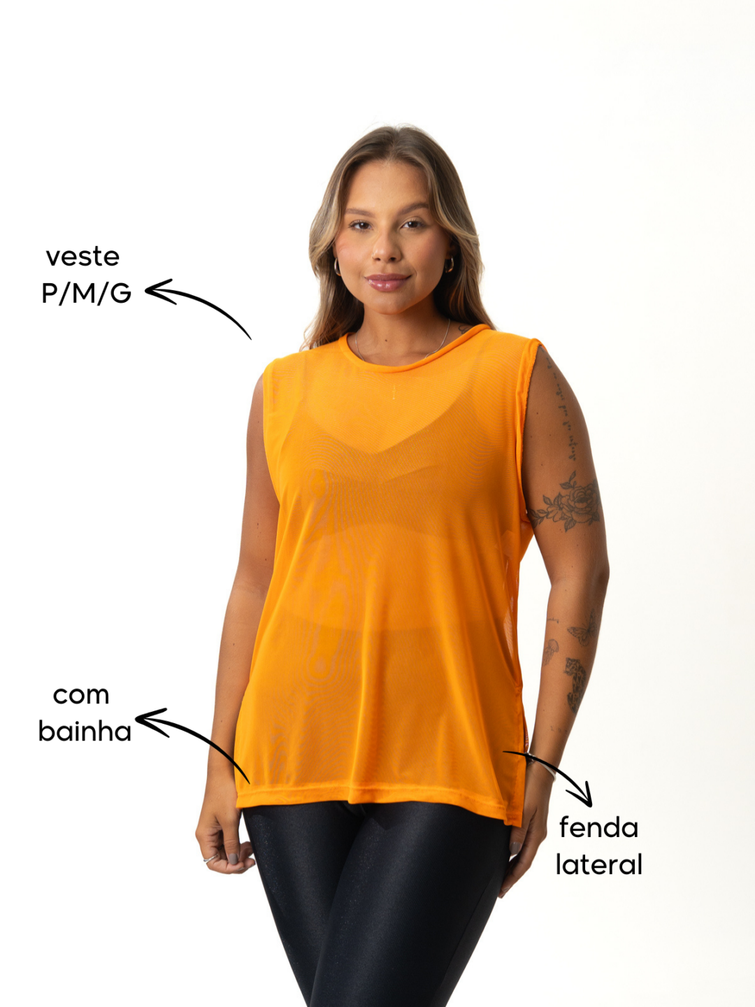 Regata Basic de Tule - Orange - Image 2