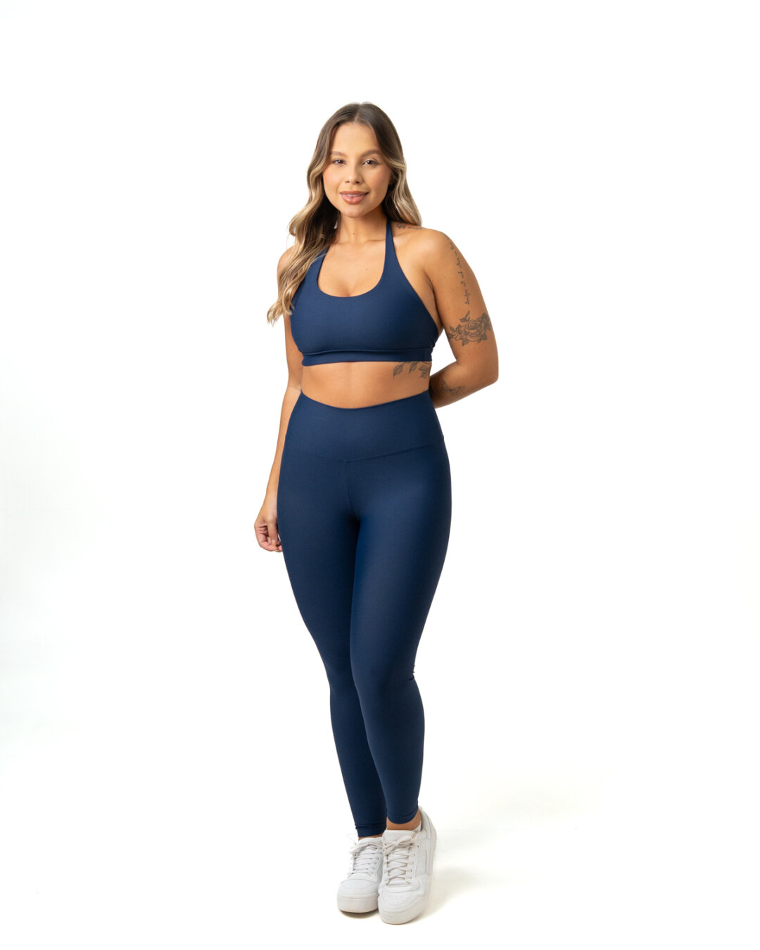 Legging Básica + Top Duda - Light Azul Marinho