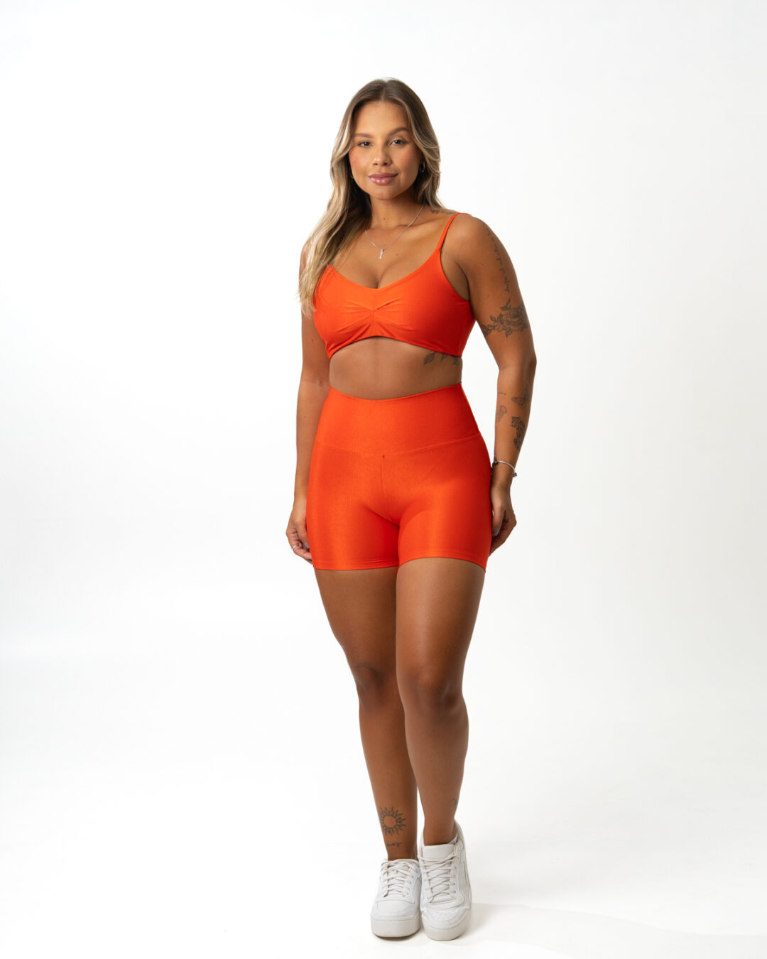 Short Básico + Top Lívia - Compressão Caqui