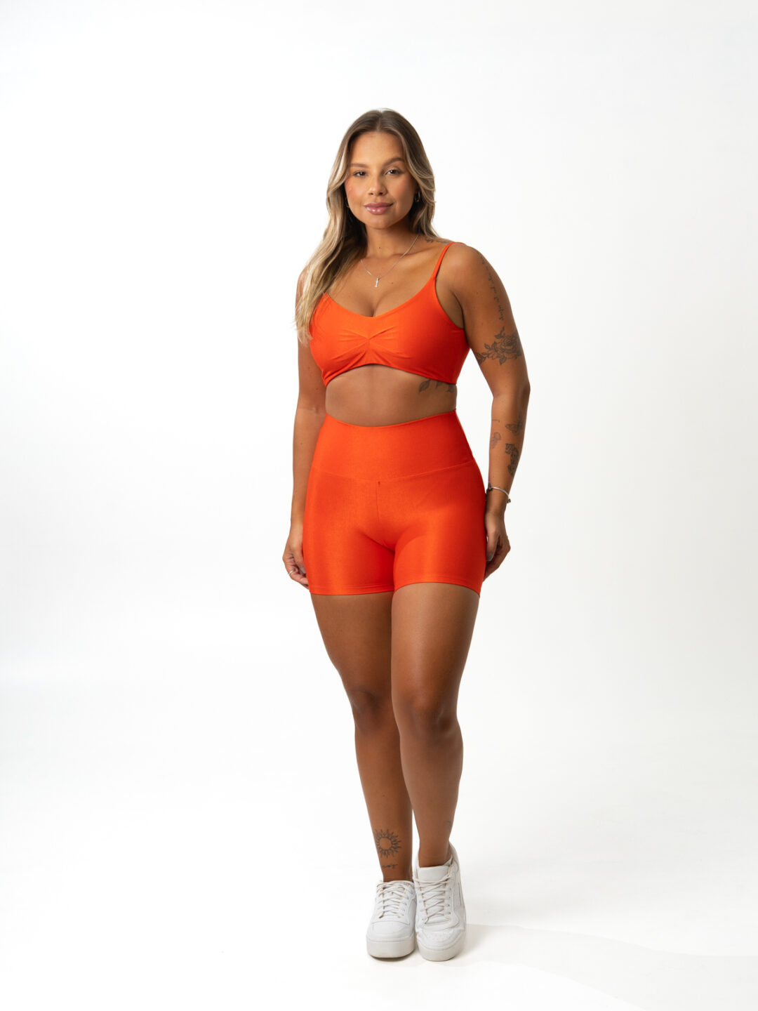 Short Básico + Top Lívia - Compressão Caqui