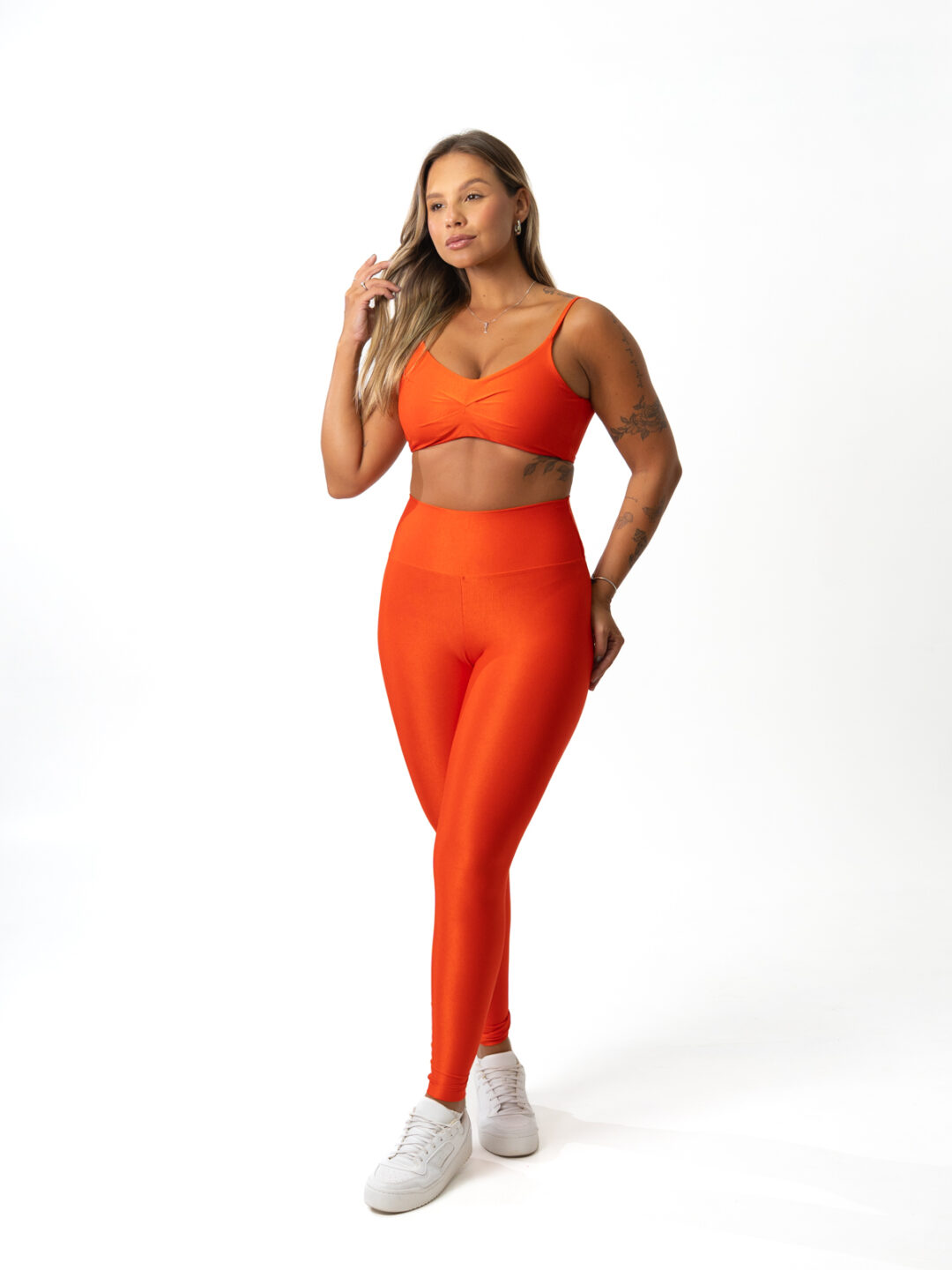 Legging Básica + Top Lívia - Compressão Caqui