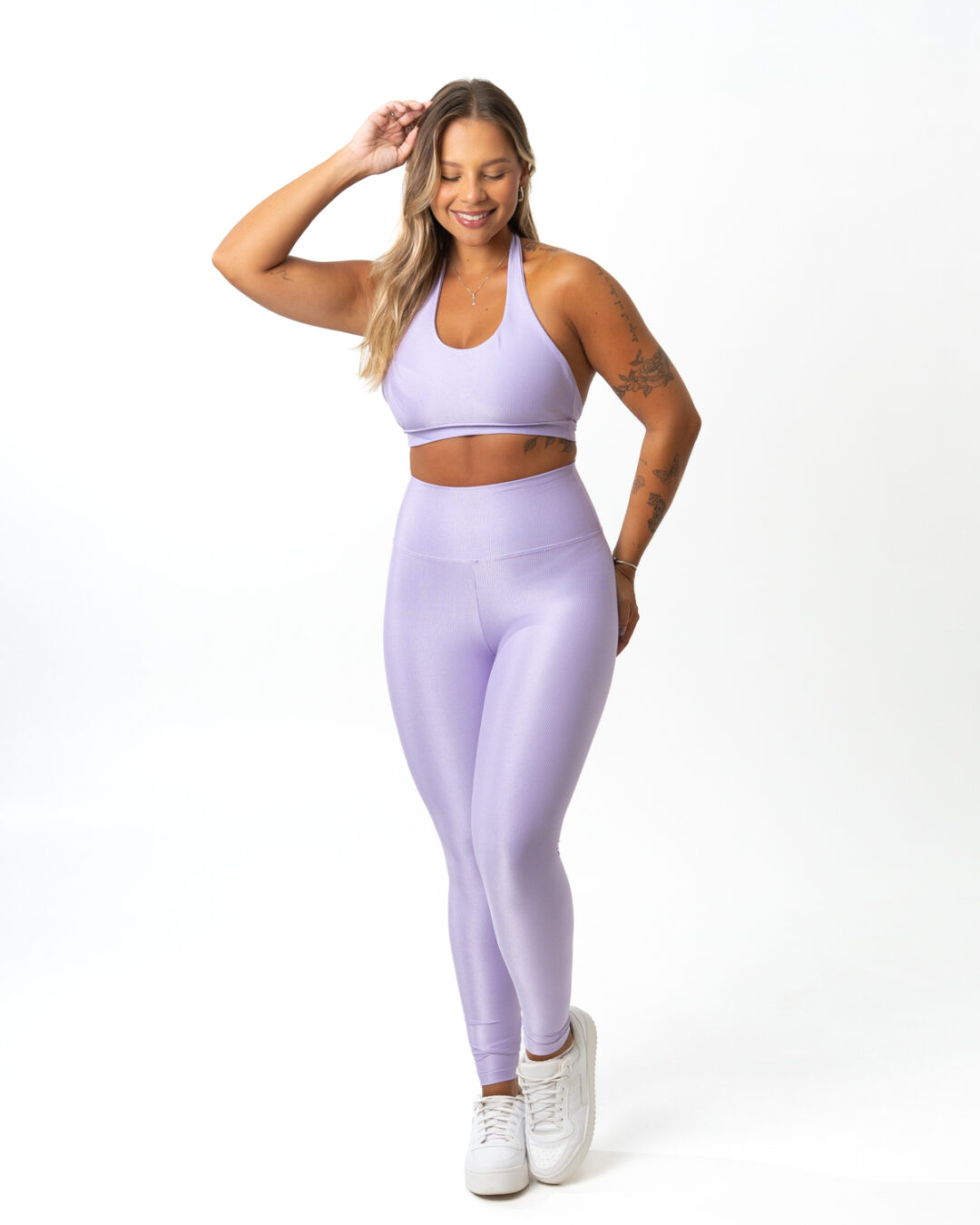 Legging Básica + Top Duda - Compressão Lavanda