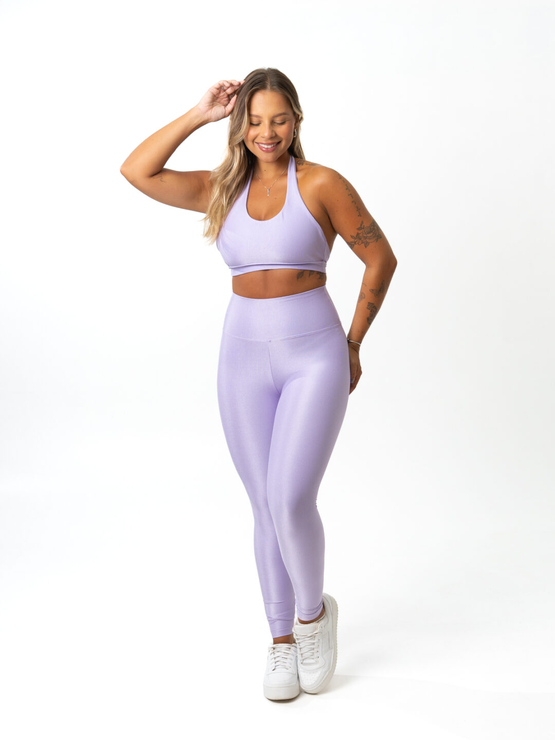 Legging Básica + Top Duda - Compressão Lavanda