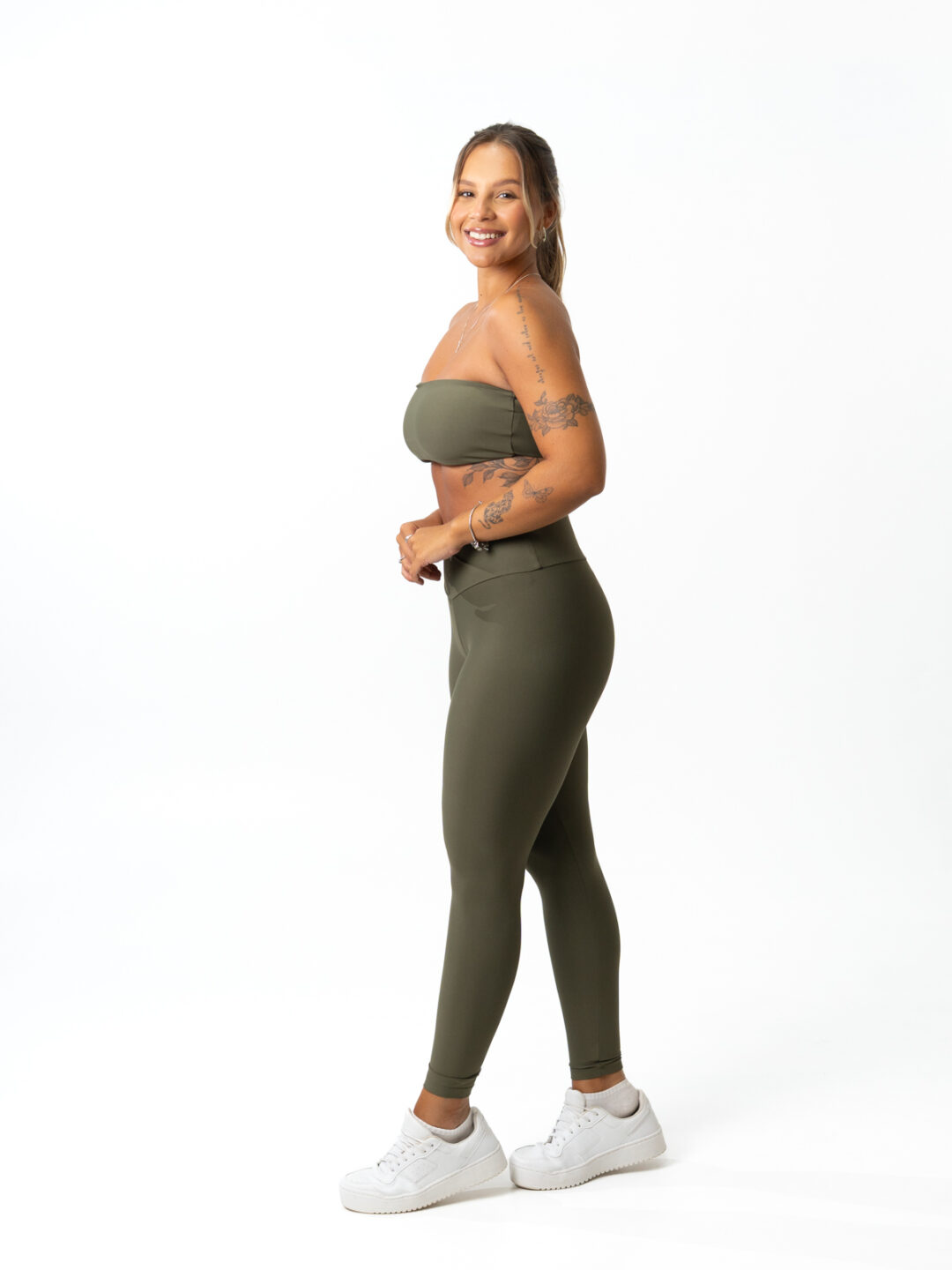 Legging Cós Cruzado + Top Tais - Light Verde Musgo - Image 2