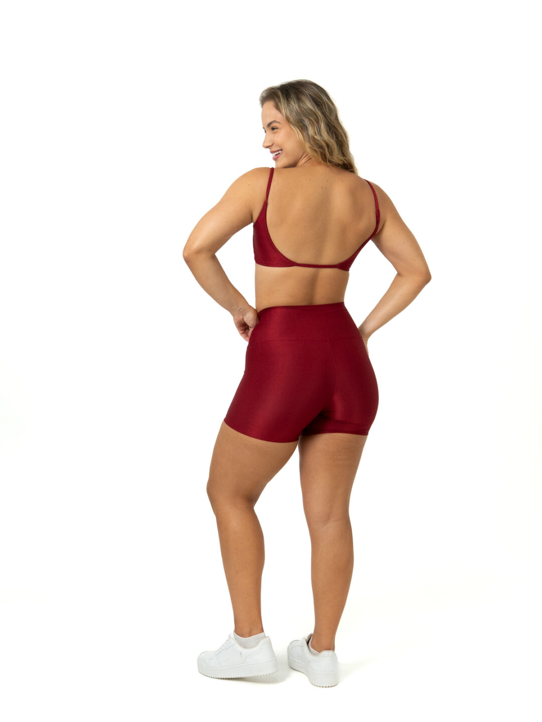 Short Básico+ Top Lívia - Compressão Cereja - Image 3