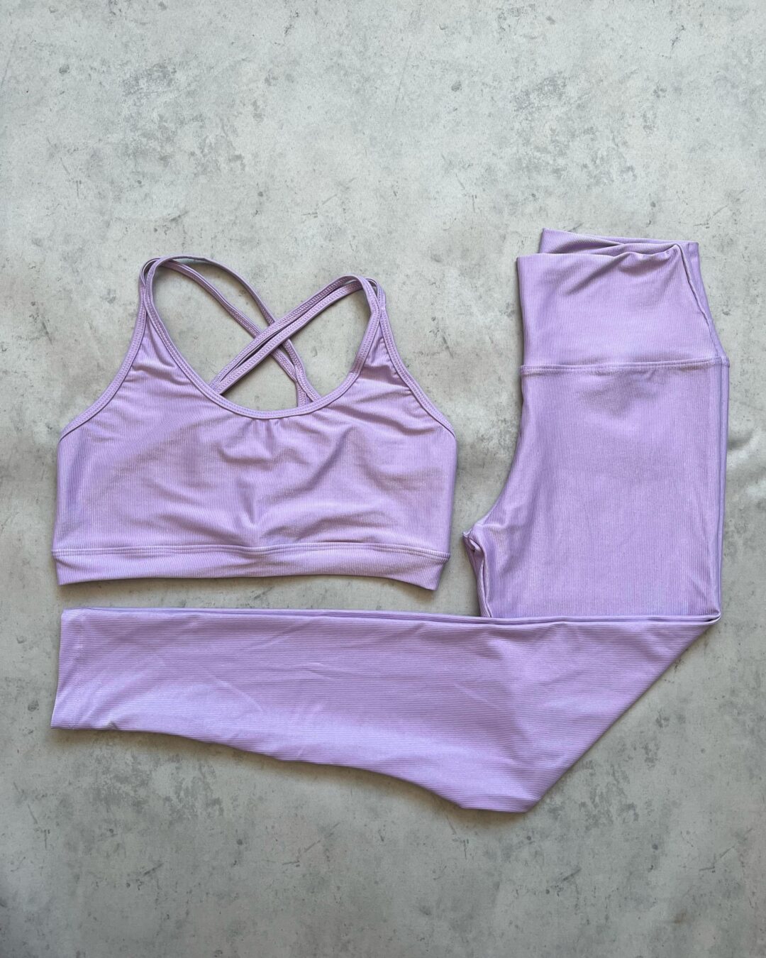 Legging Básica + Top Luna – Compressão Lavanda