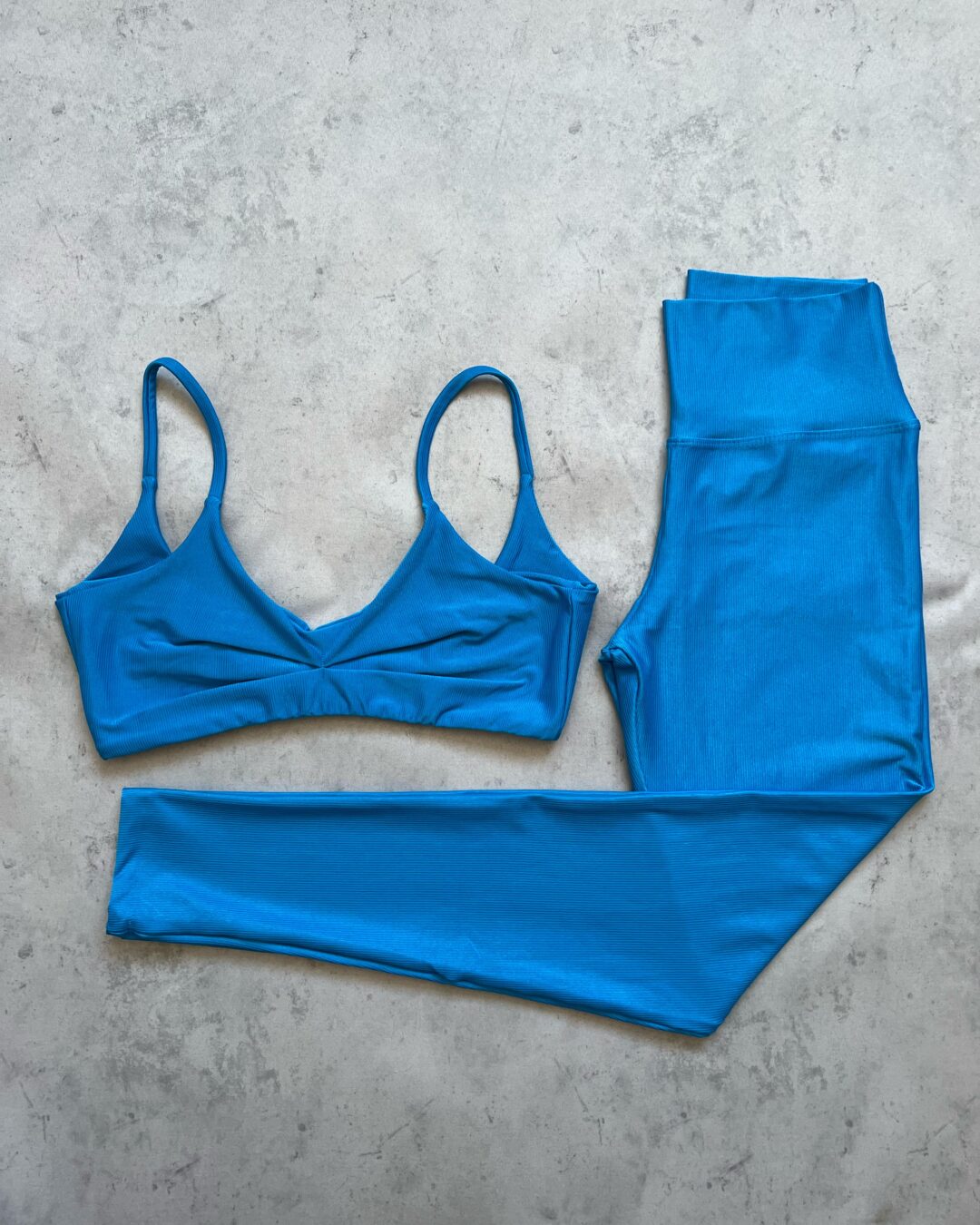 Legging Básica + Top Lívia - Compressão Azul Safira