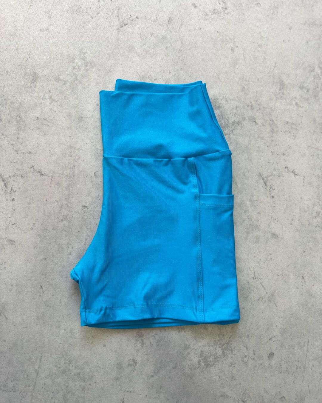 Short c/ Bolso Avulso - Compressão Azul Turquesa
