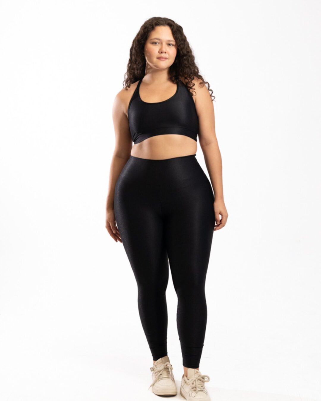 Legging Básica + Top Luna – Compressão Preto - GG