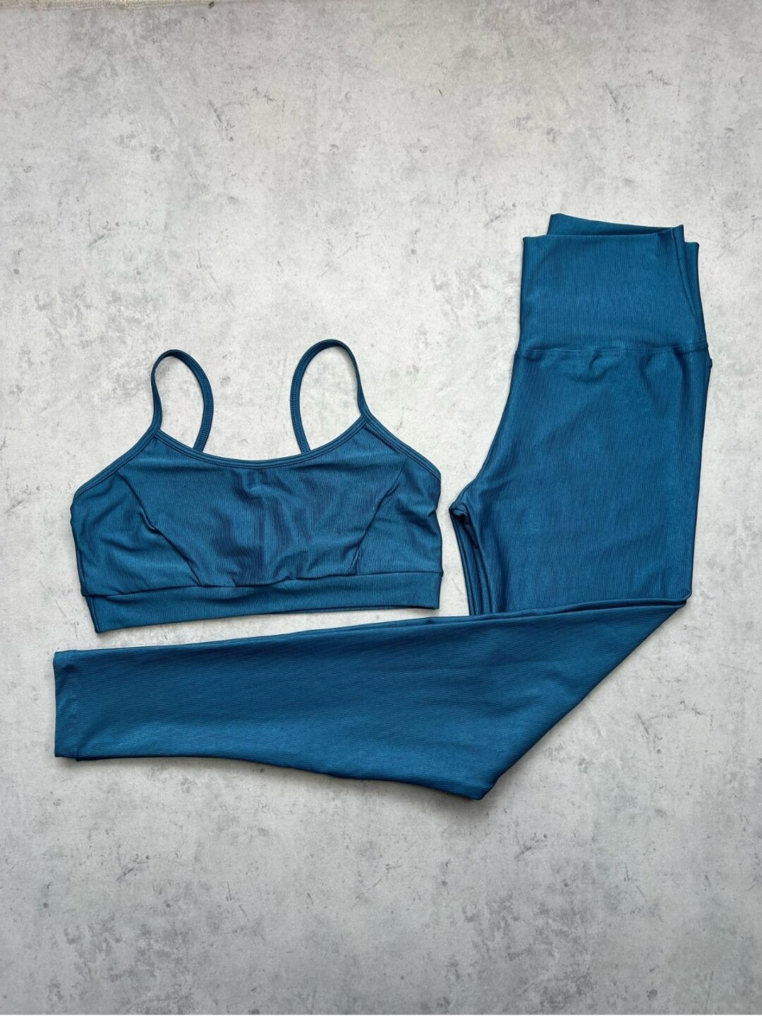 Legging Básica + Top Manu – Compressão Azul Petróleo