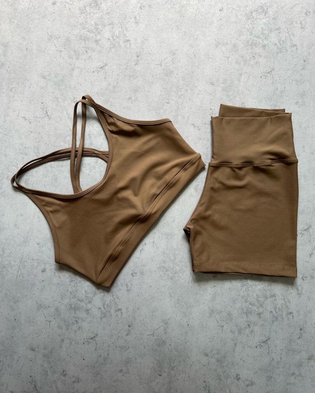 Short Básico + Top Luna - Light Conhaque