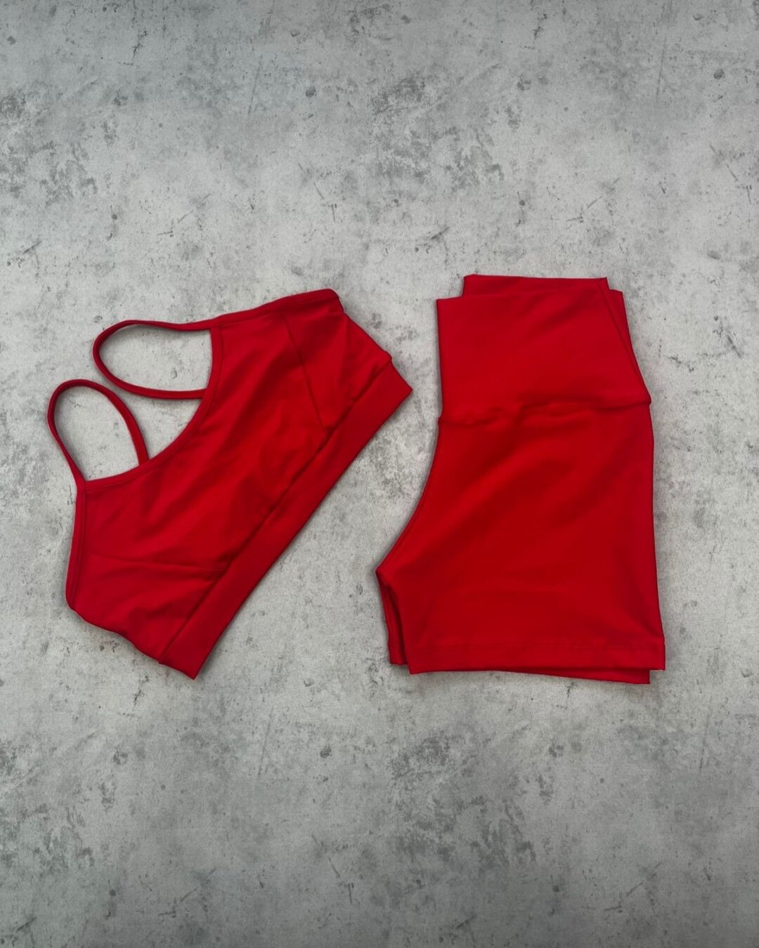 Short Básico + Top Manu - Light Vermelho Brilhante