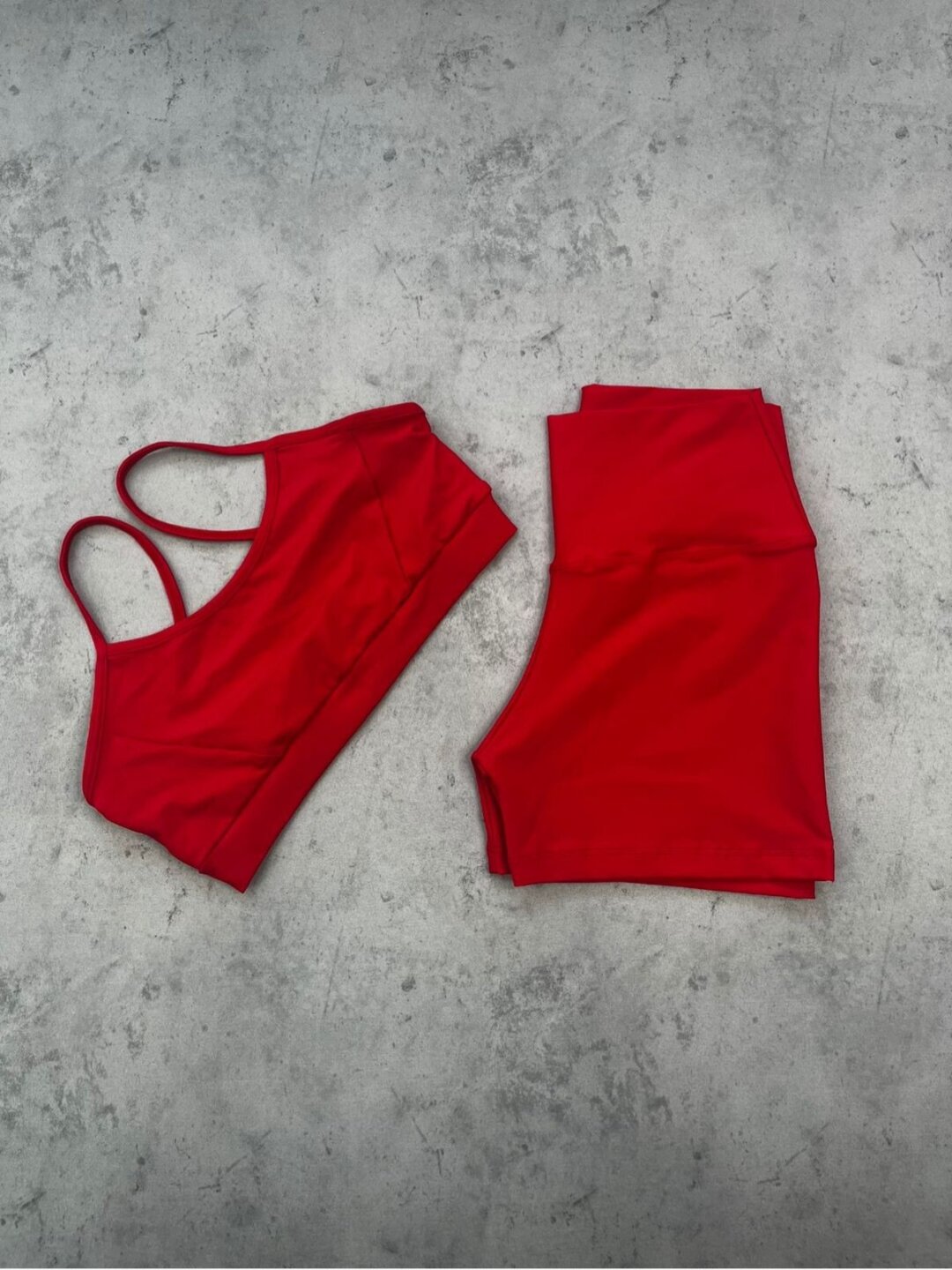 Short Básico + Top Manu - Light Vermelho Brilhante