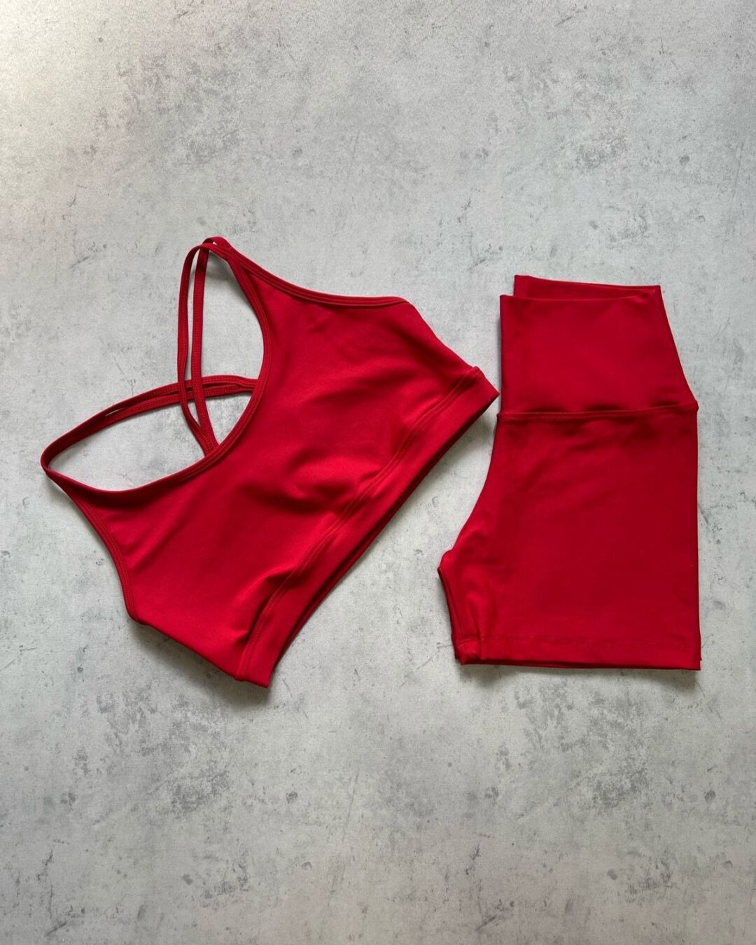 Short Básico + Top Luna - Light Vermelho