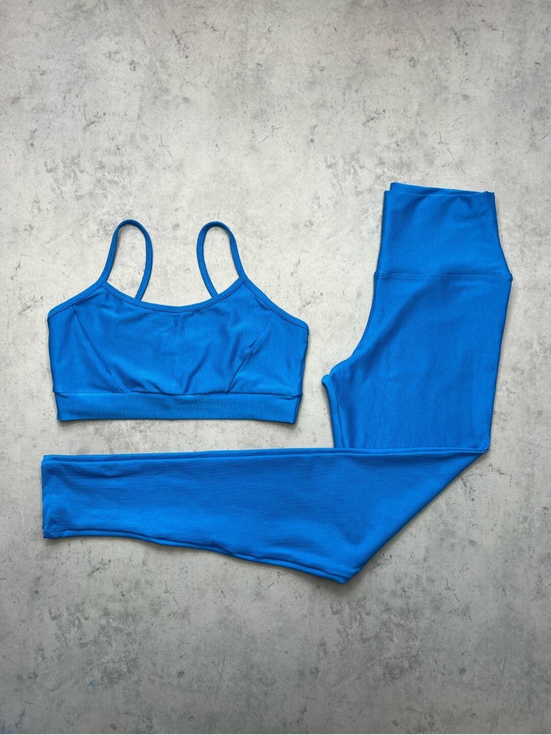 Legging Básica + Top Manu – Compressão Azul Safira