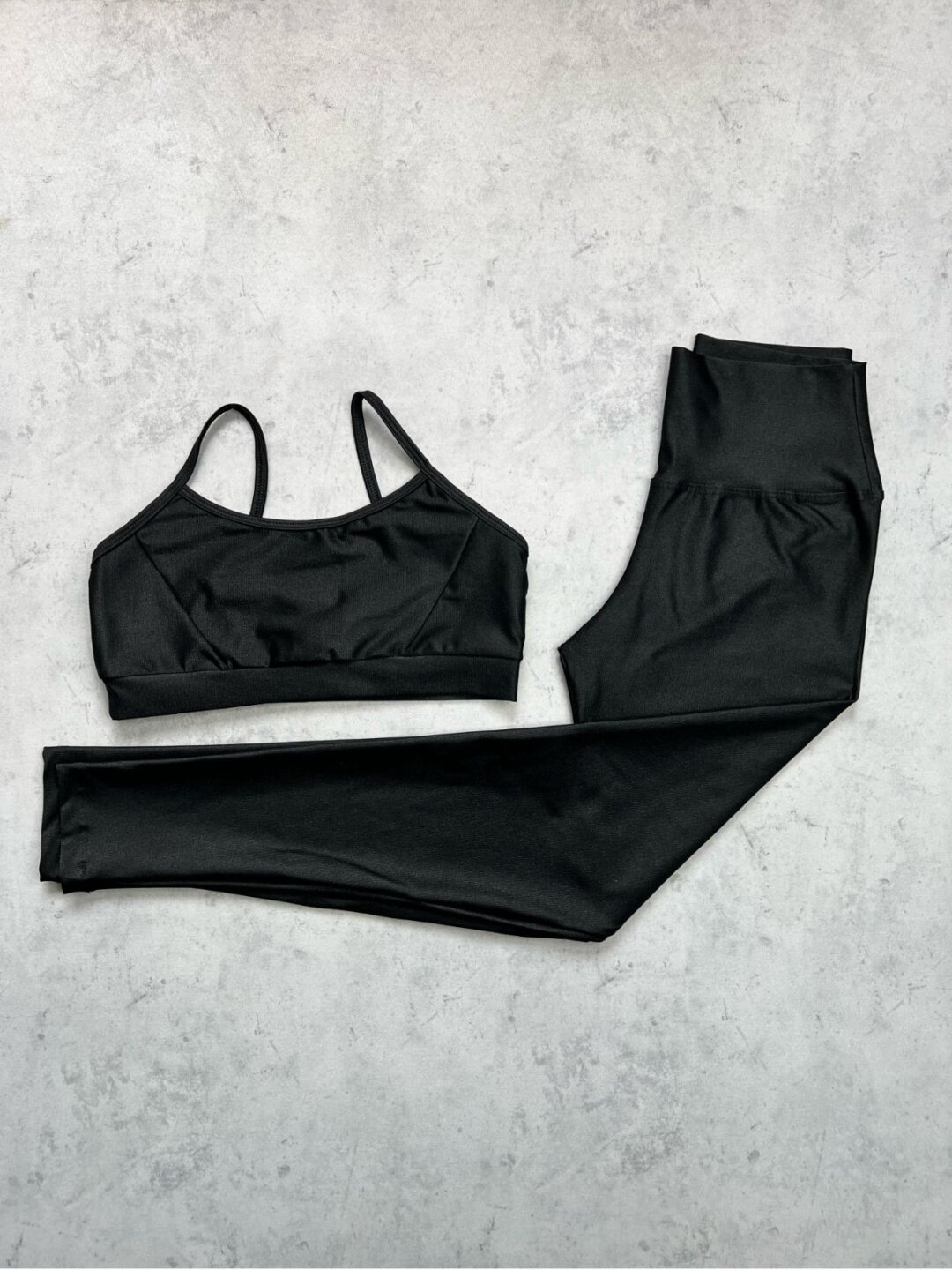 Legging Básica + Top Manu – Compressão Preto