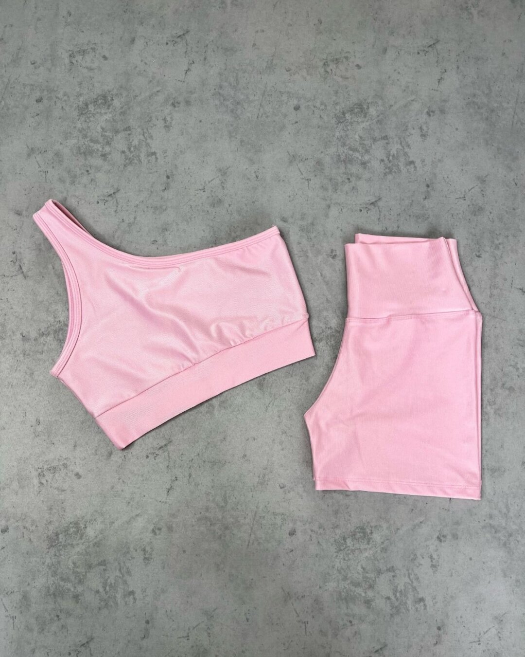 Short Básico + Top Sophia - Compressão Rosa Bebê
