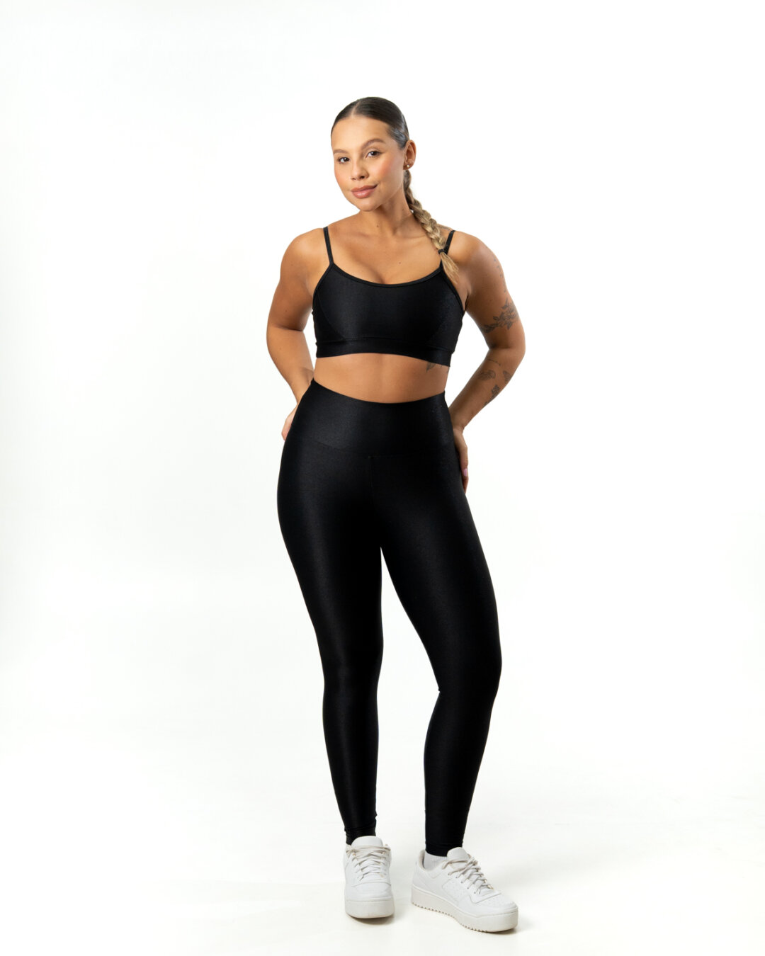Legging Básica + Top Manu – Compressão Preto