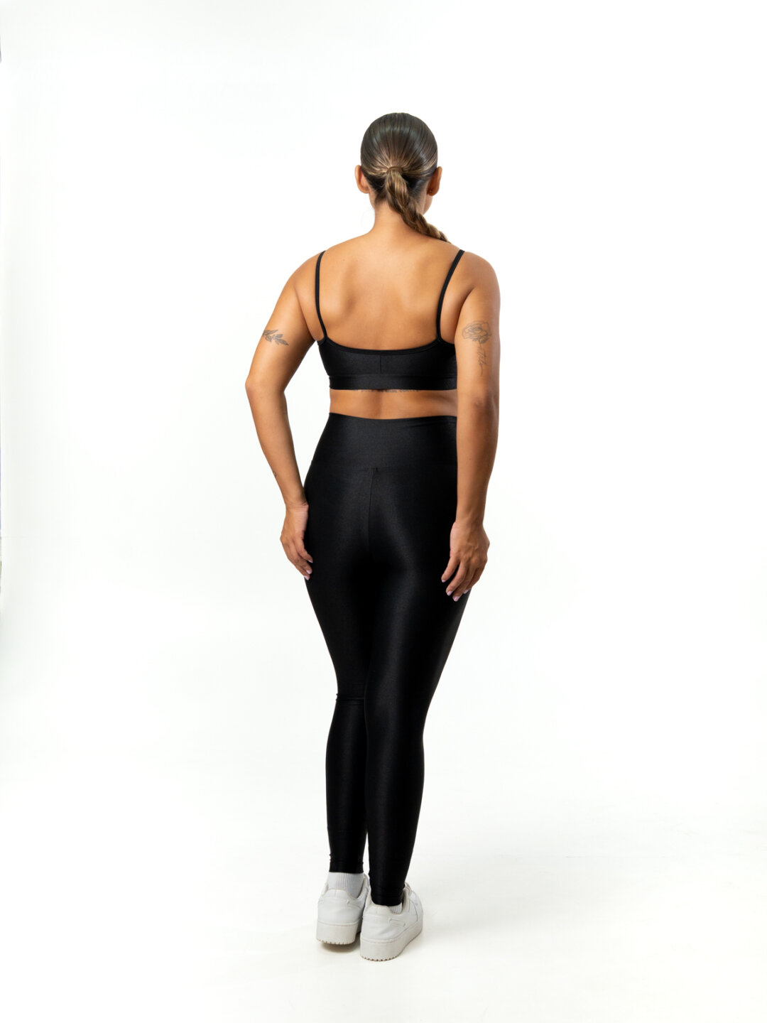 Legging Básica + Top Manu – Compressão Preto - Image 2