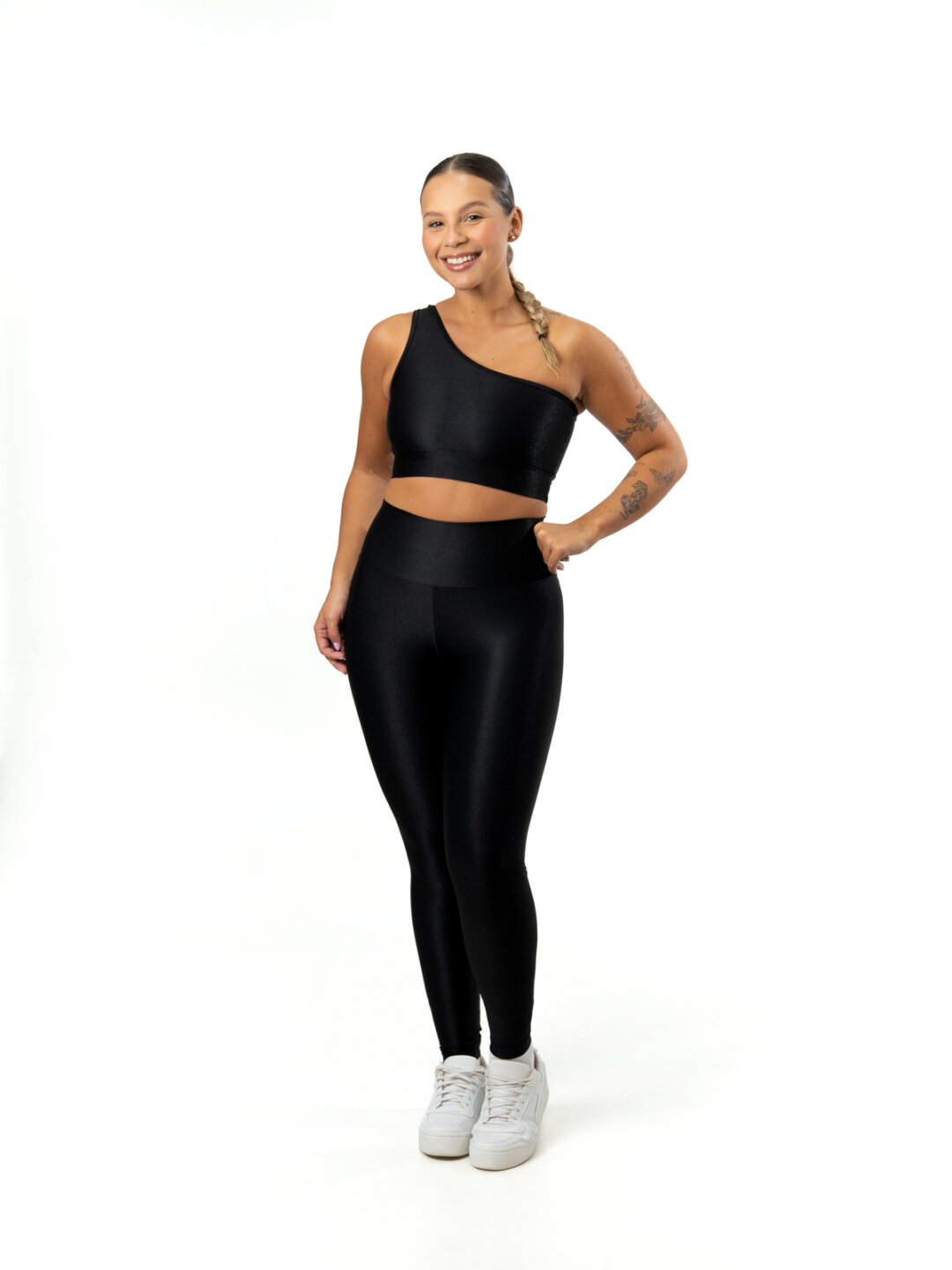 Legging Básica + Top Sophia - Compressão Preto