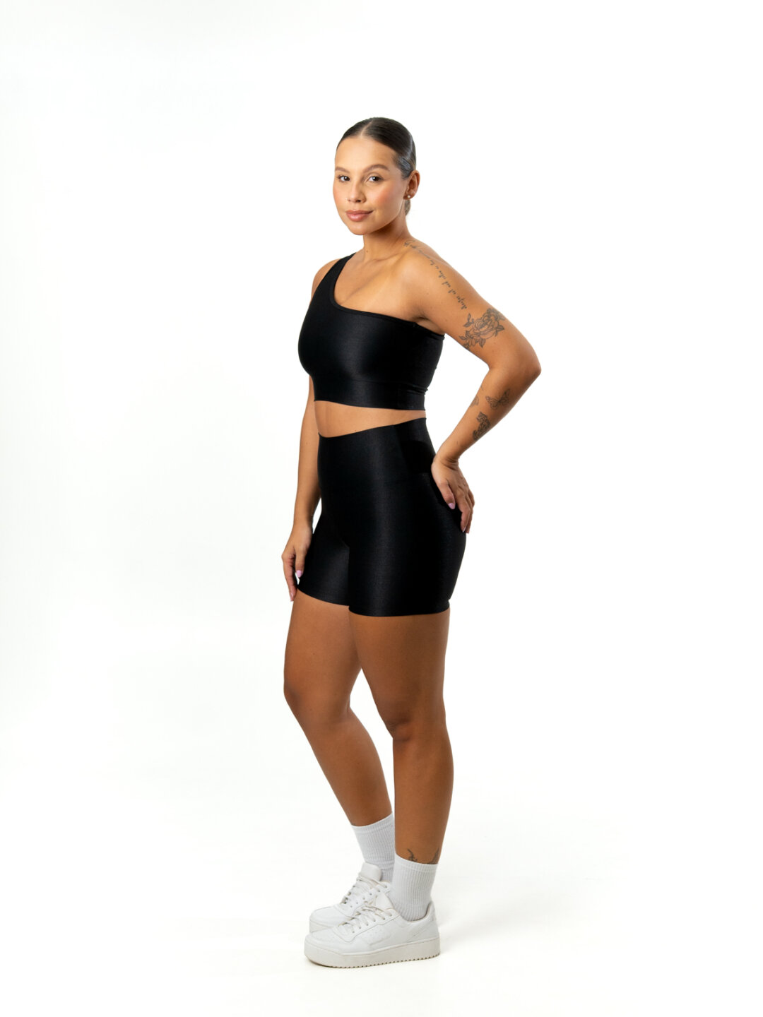 Short Básico + Top Sophia - Compressão Preto - Image 3