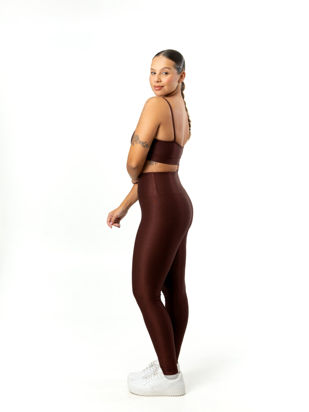 Legging Básica + Top Manu - Compressão Cacau - Image 3