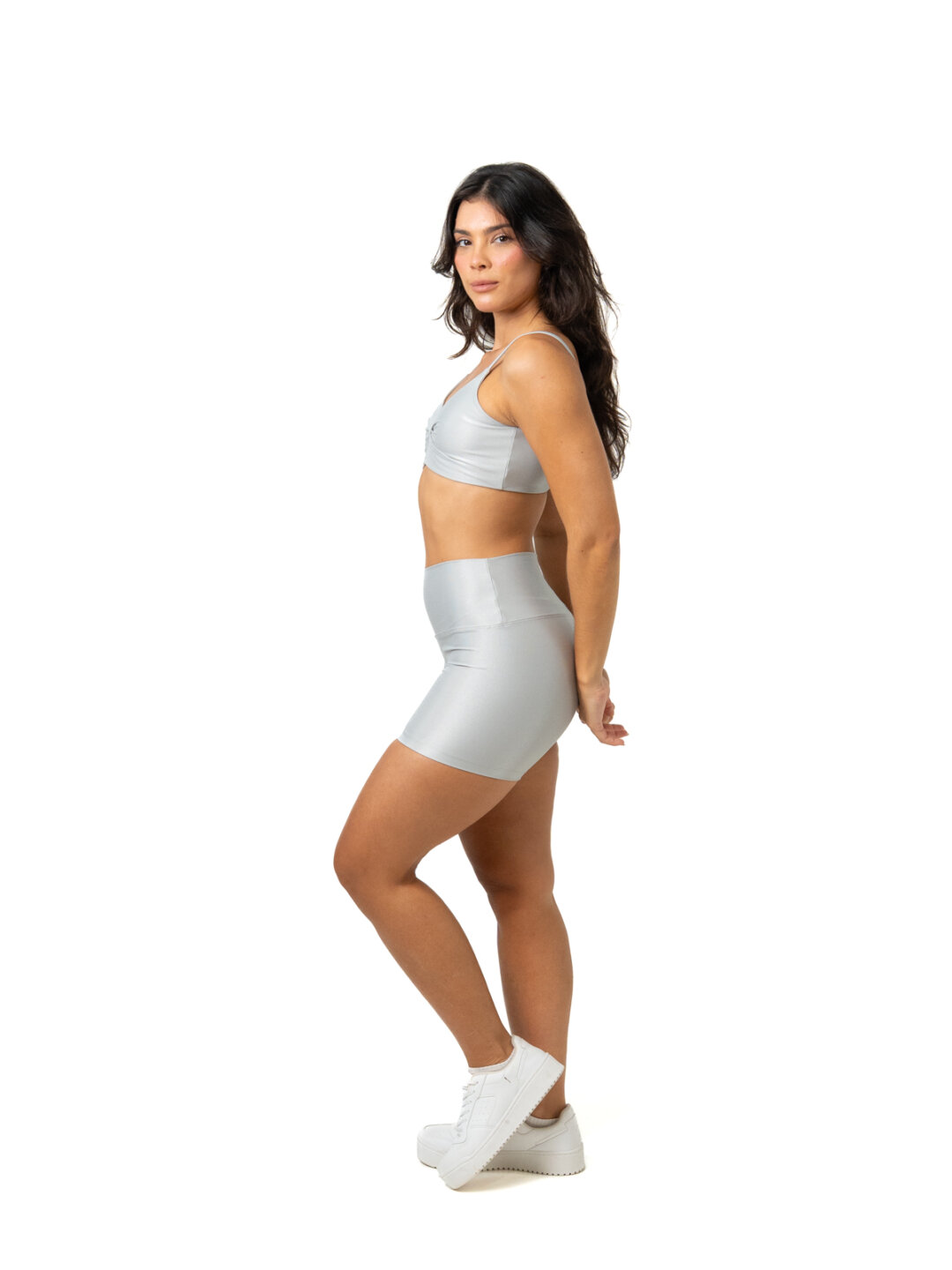Short Básico + Top Lívia - Compressão Prata - Image 3