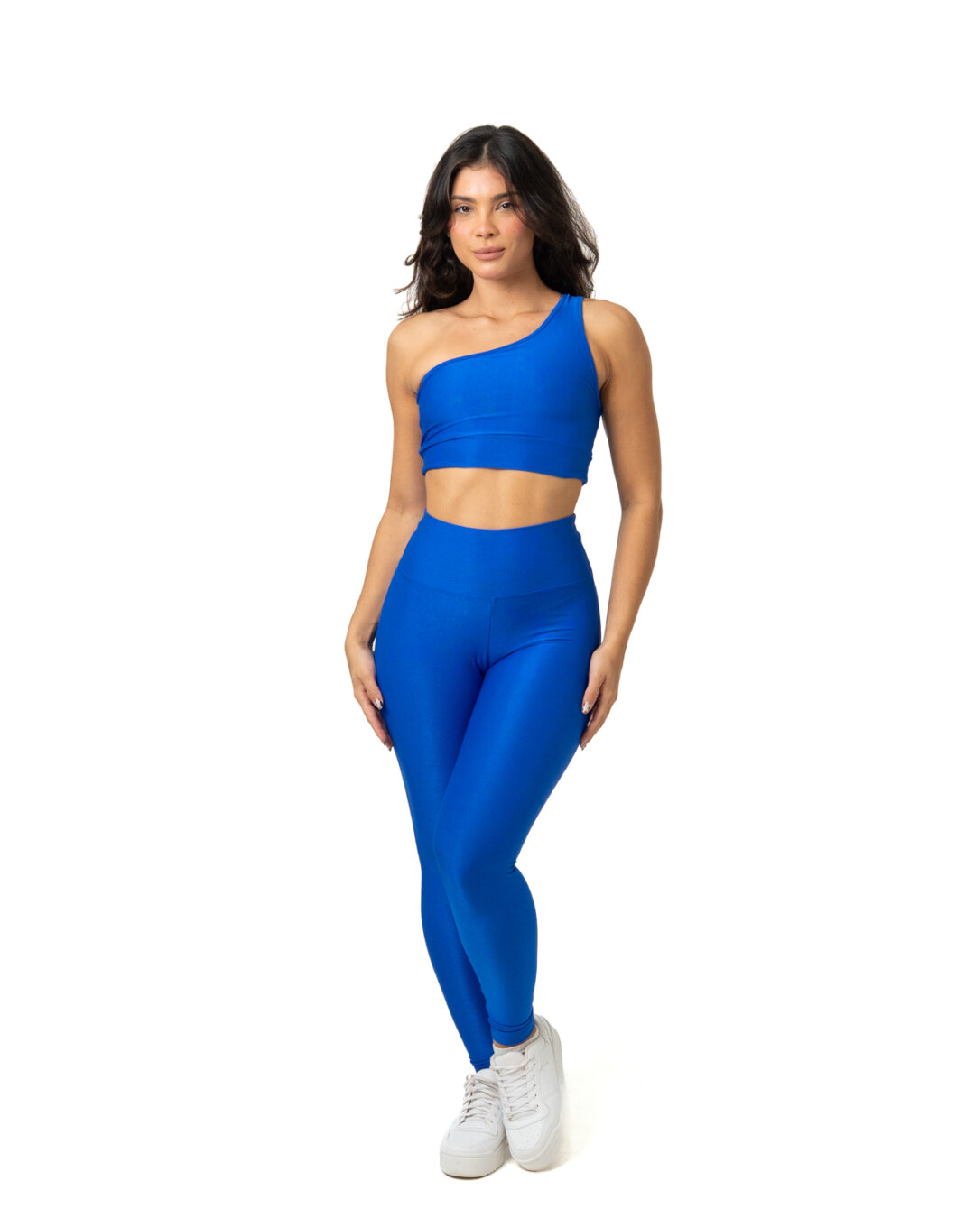 Legging Básica + Top Sophia- Compressão Azul Bic