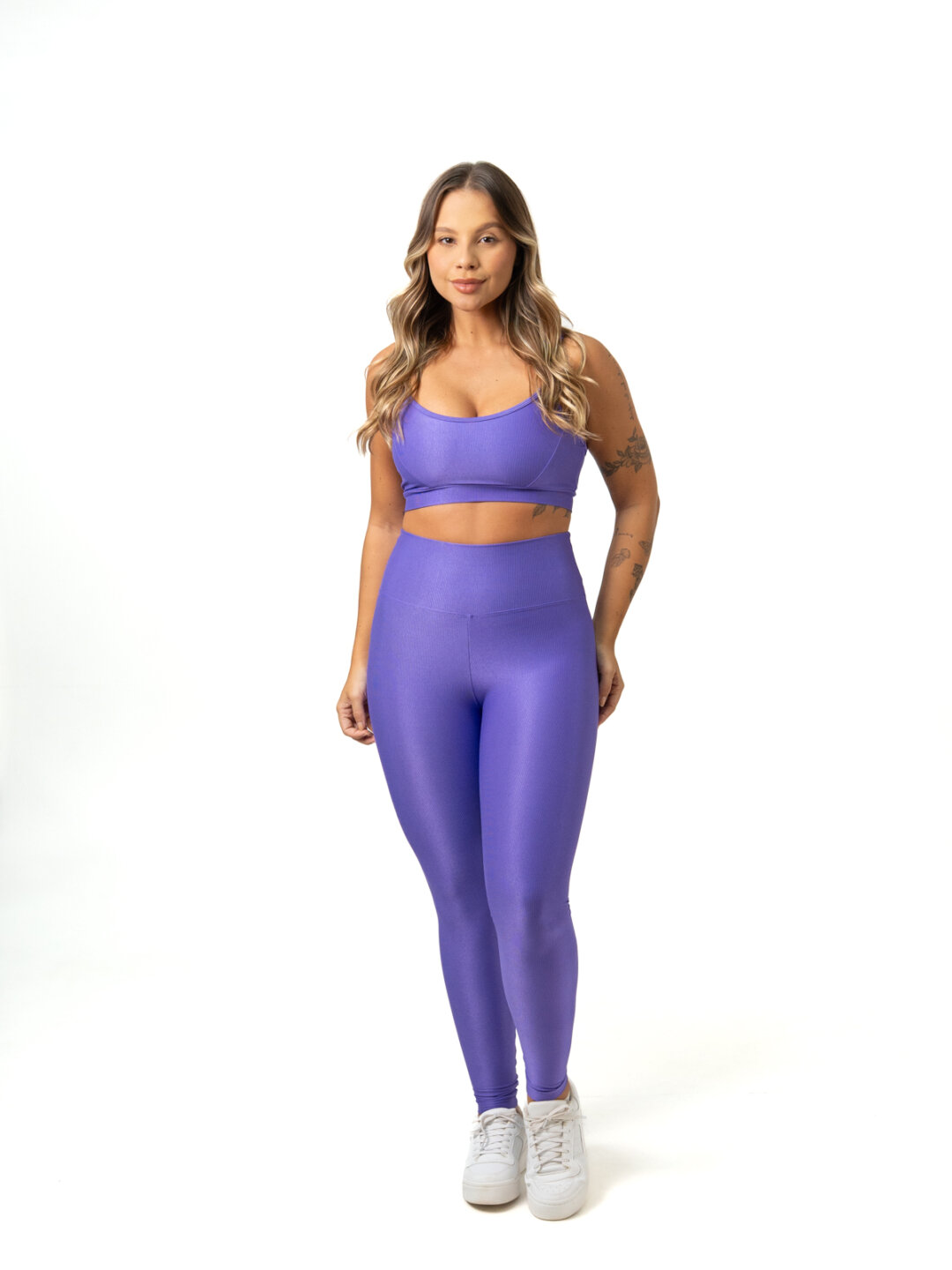 Legging Básica + Top Manu – Compressão Roxo