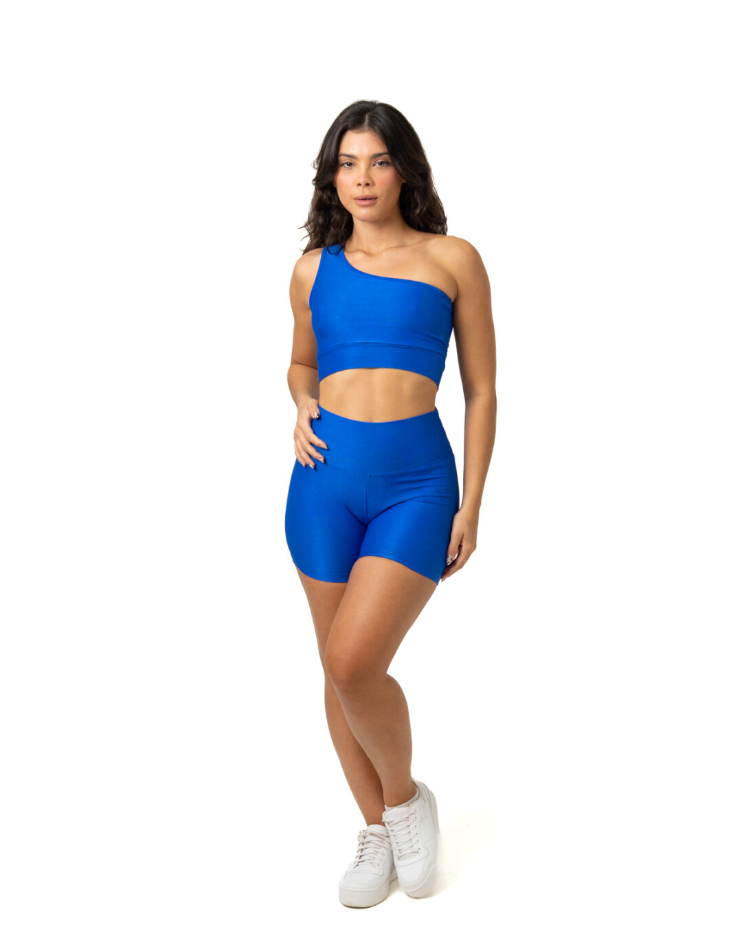 Short Básico + Top Sophia - Compressão Azul Bic
