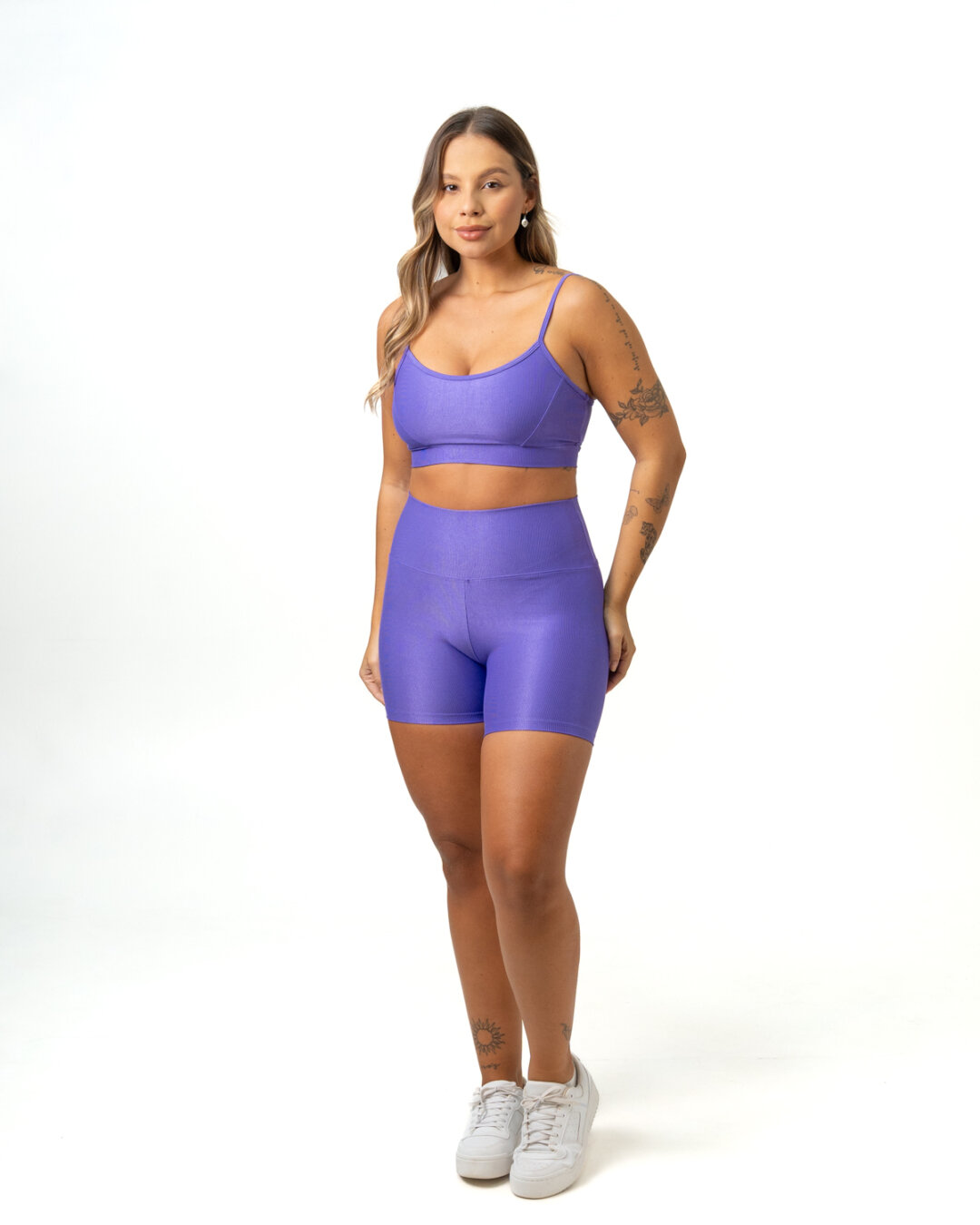 Short Básico + Top Manu – Compressão Roxo