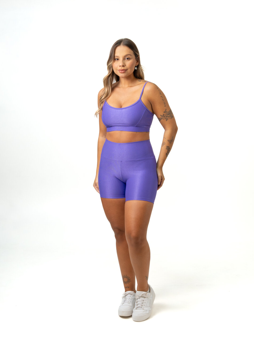 Short Básico + Top Manu – Compressão Roxo