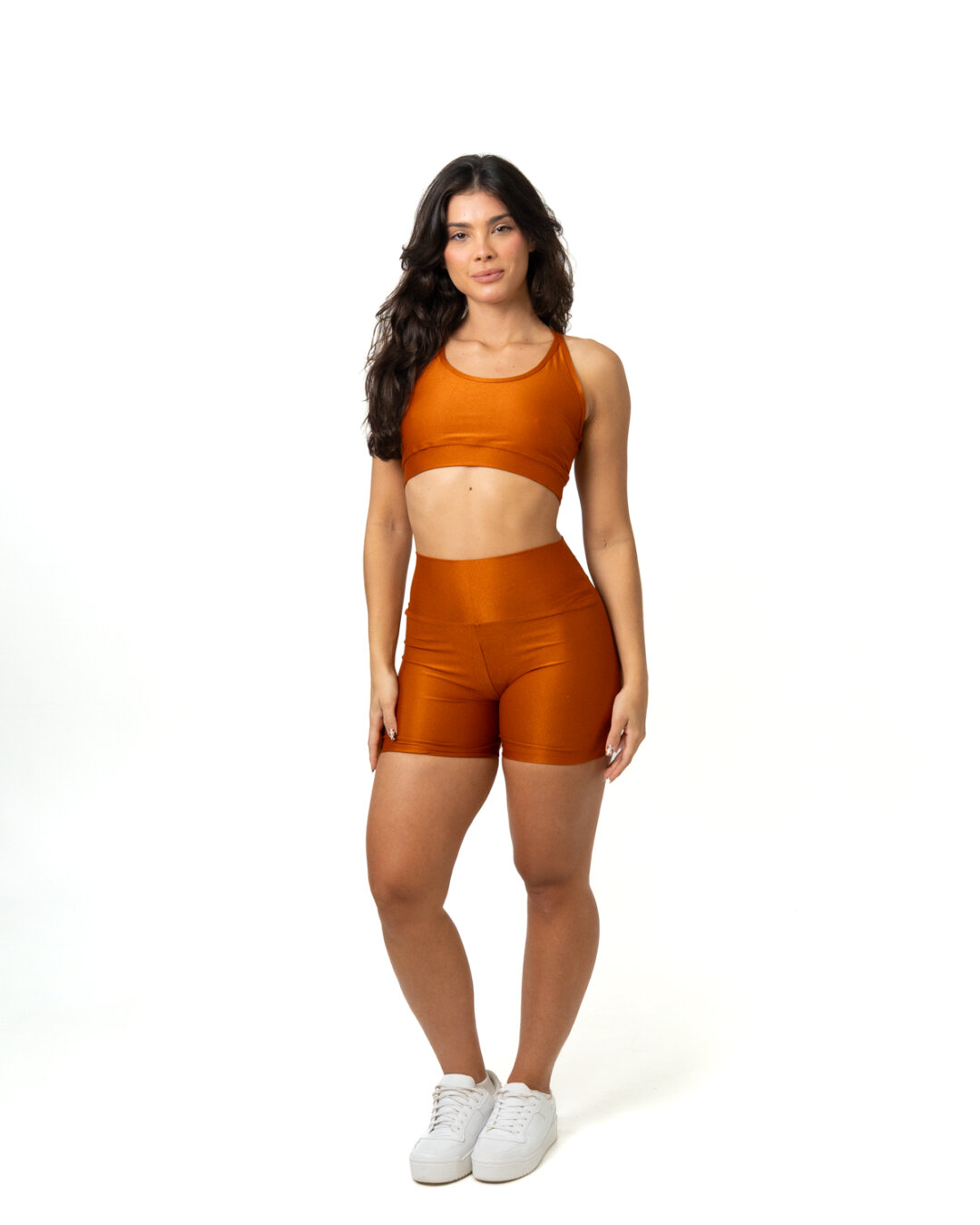 Short Básico + Top Luna - Compressão Ferrugem