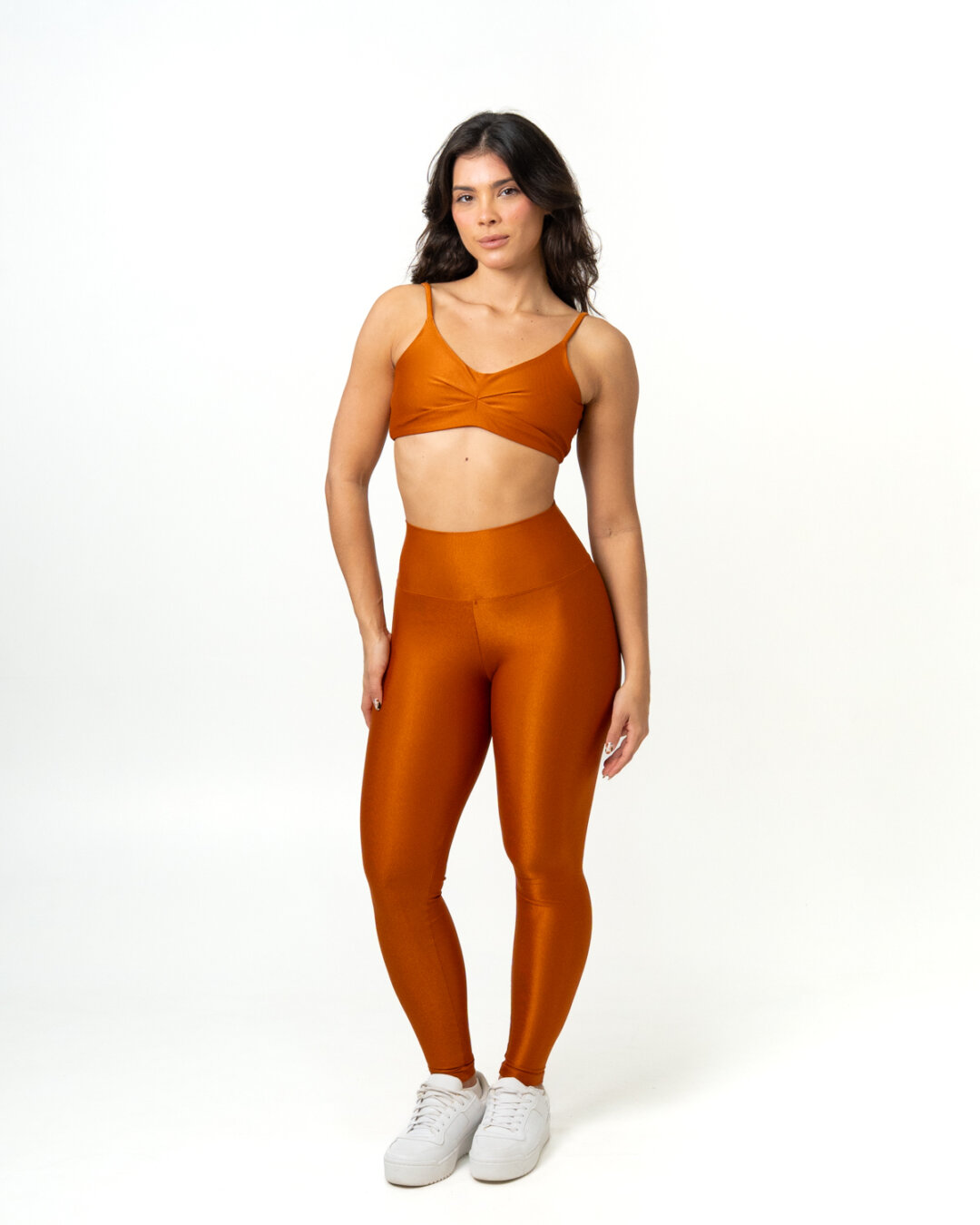 Legging Básica + Top Lívia - Compressão Ferrugem