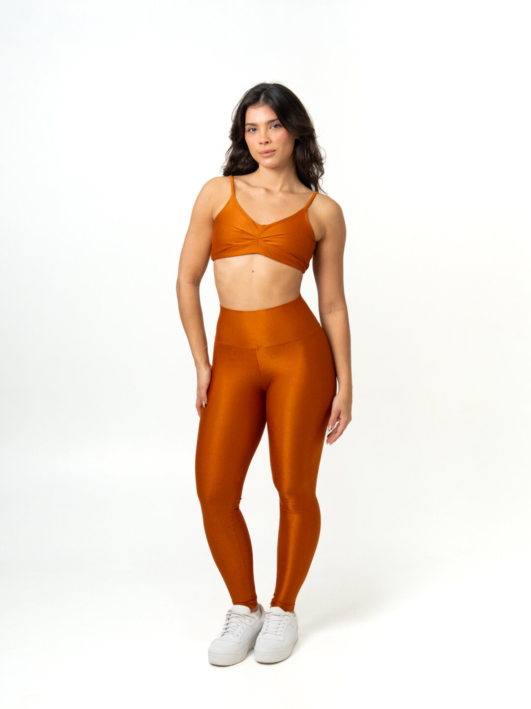 Legging Básica + Top Lívia - Compressão Ferrugem