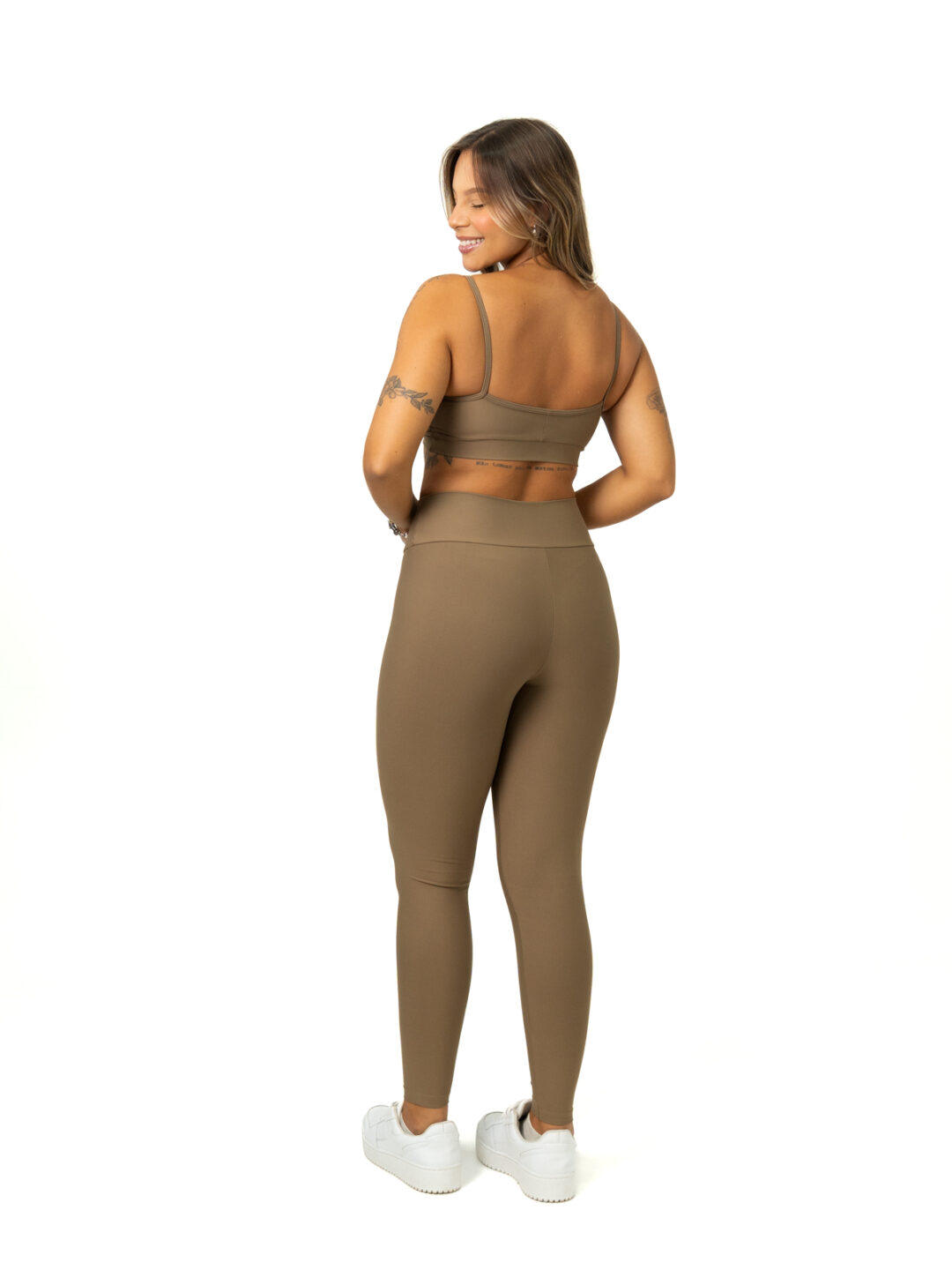 Legging Cós Cruzado + Top Manu - Light Conhaque - Image 2