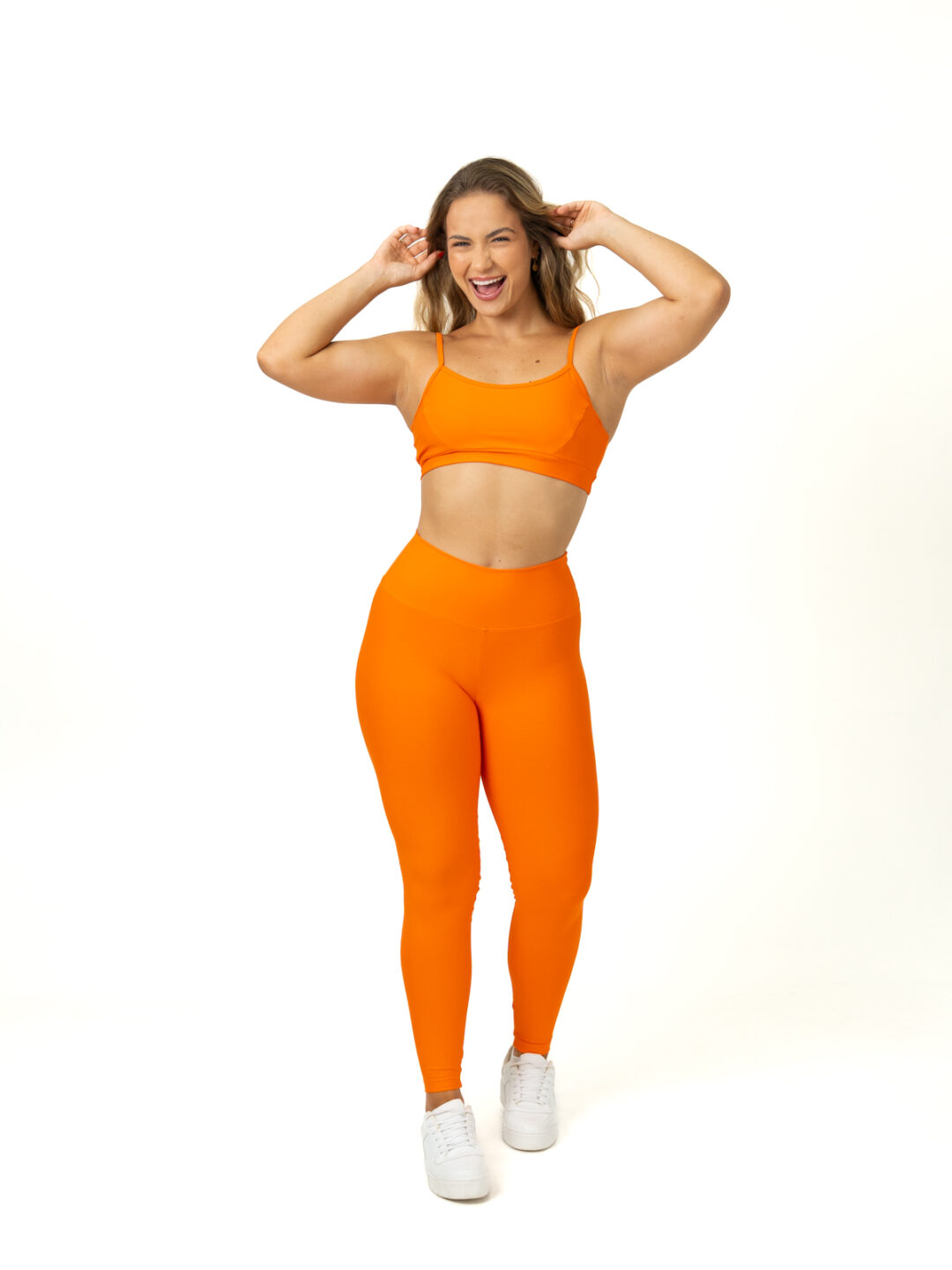 Legging Básica + Top Manu - Light Tangerina