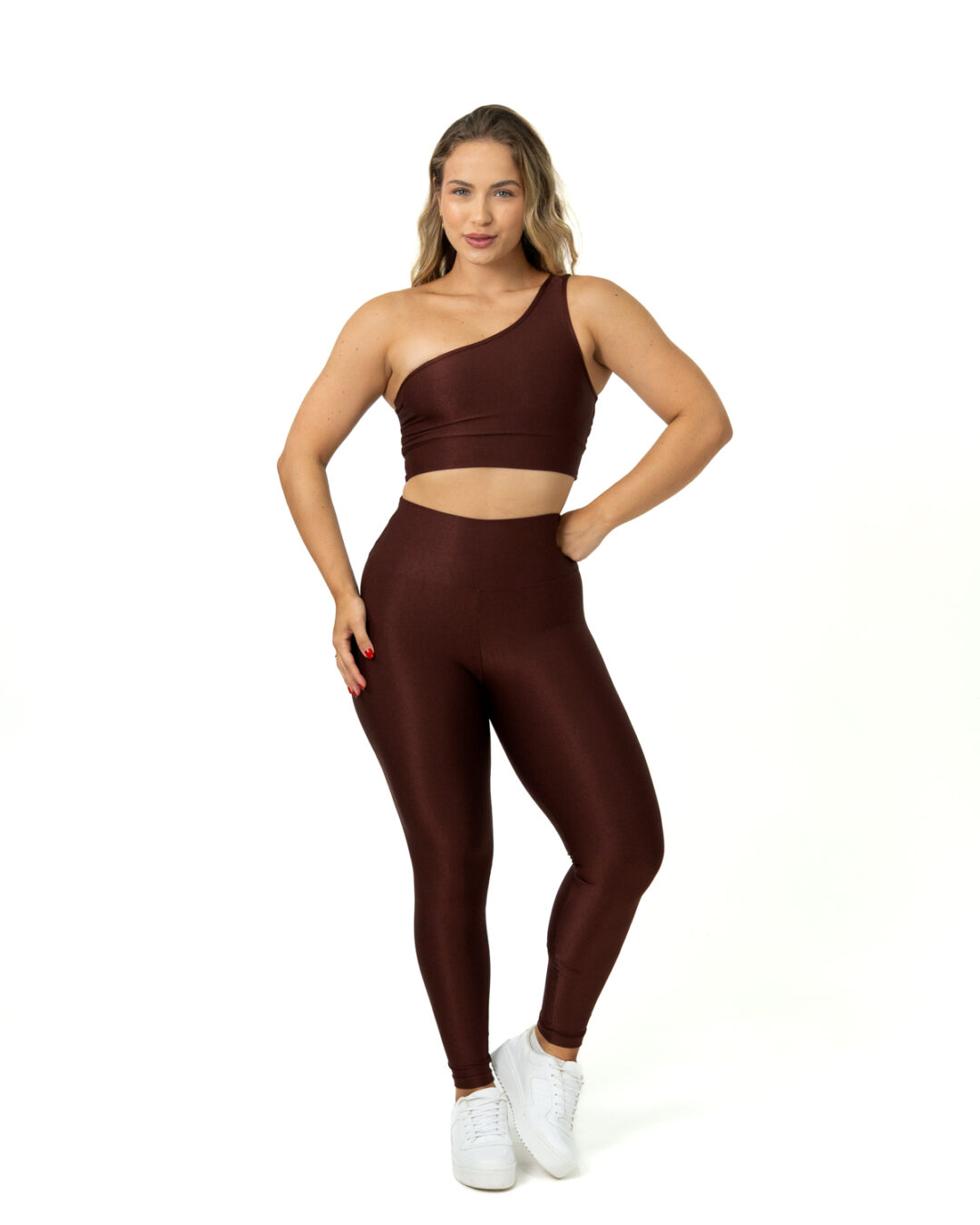 Legging Básica + Top Sophia - Compressão Cacau - M
