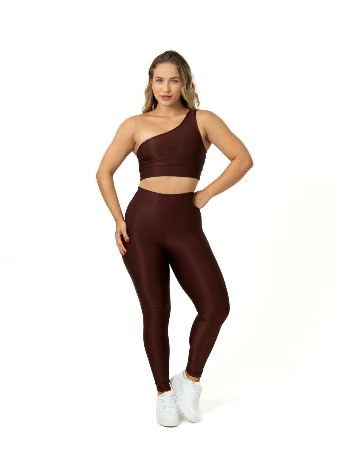 Legging Básica + Top Sophia - Compressão Cacau