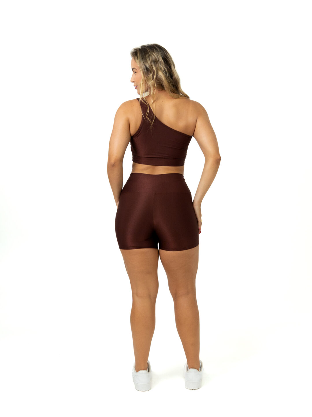 Short Básico + Top Sophia - Compressão Cacau - Image 2