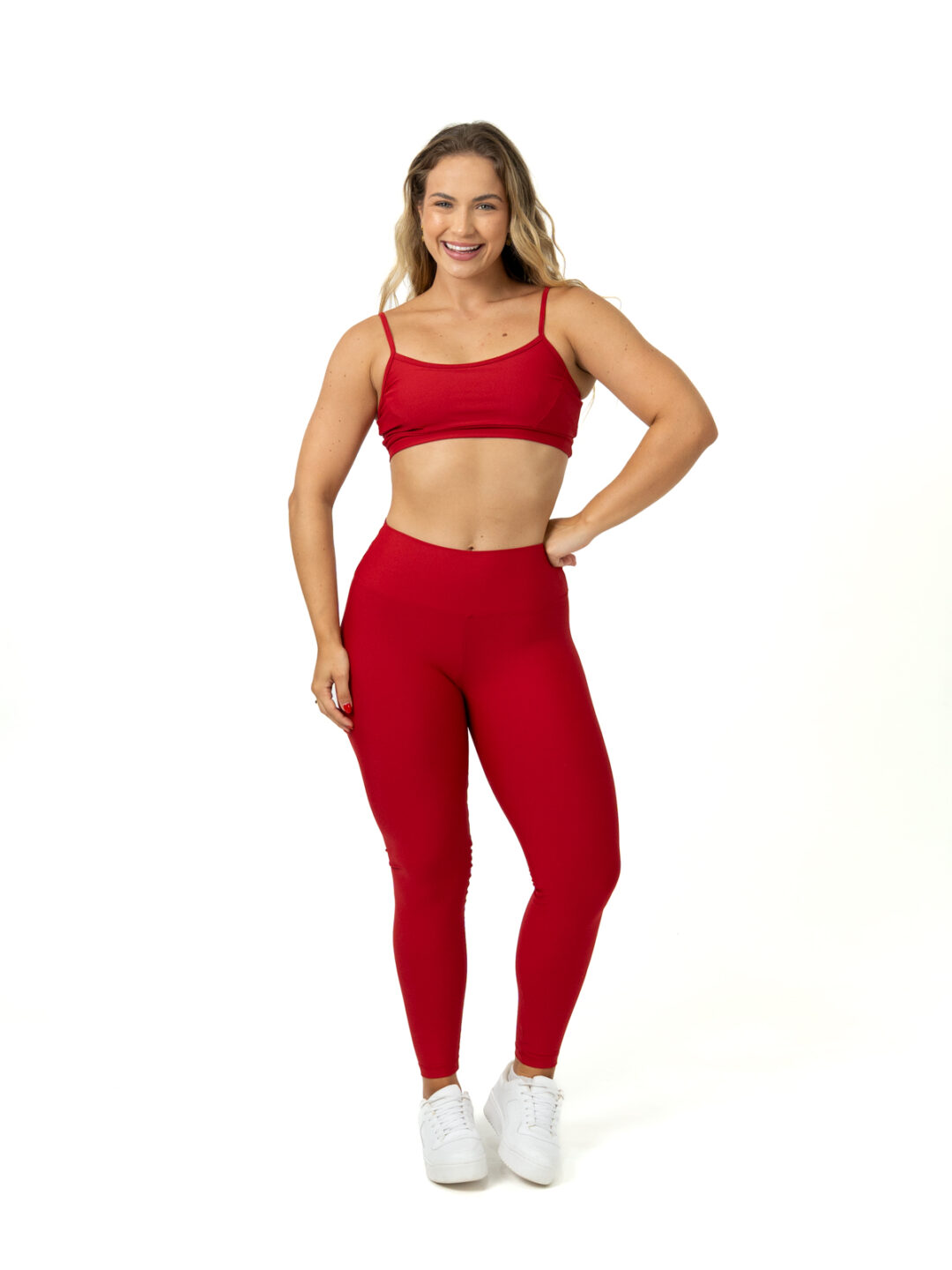 Legging Básica + Top Manu - Light Vermelho