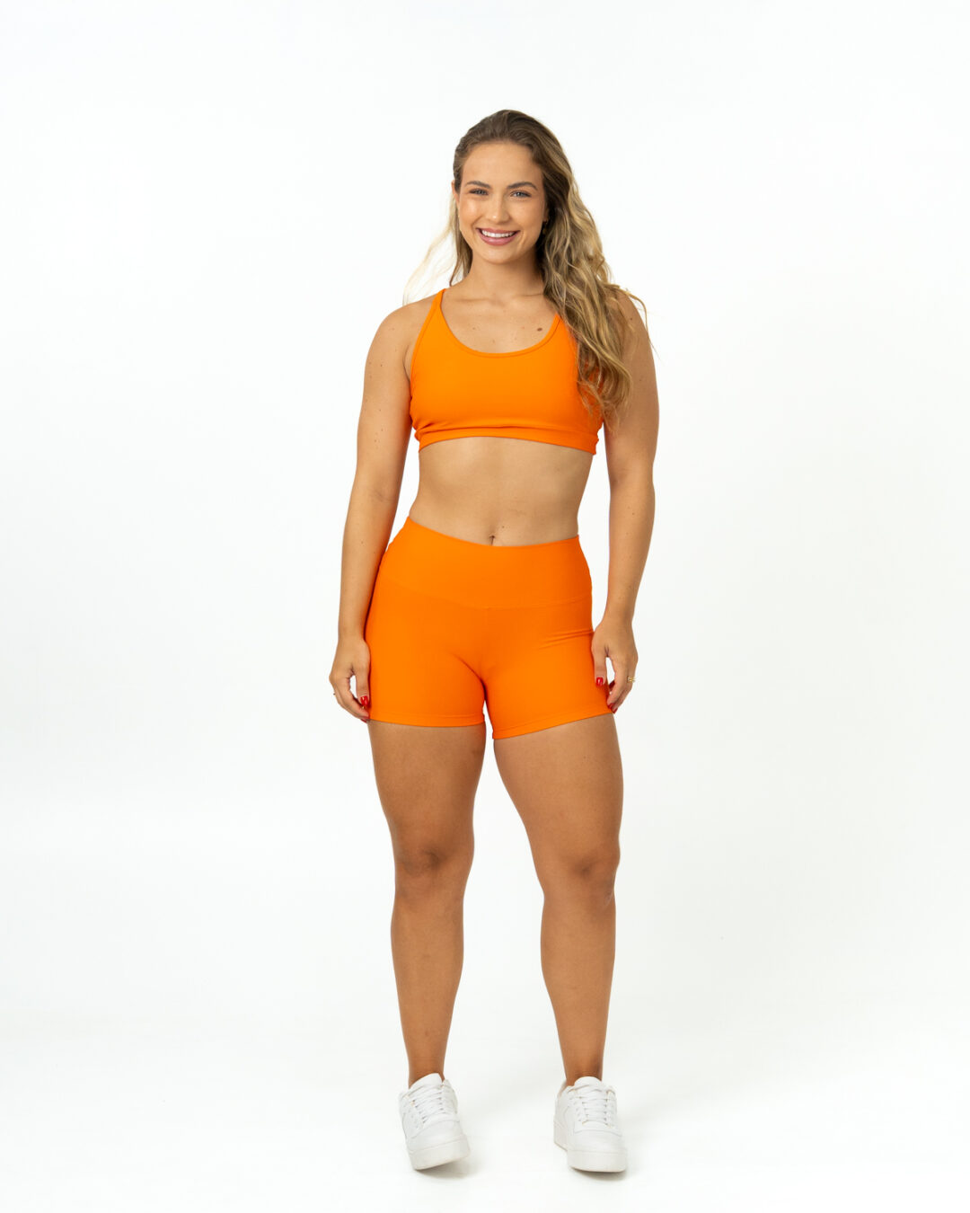 Short Básico + Top Luna - Light Tangerina