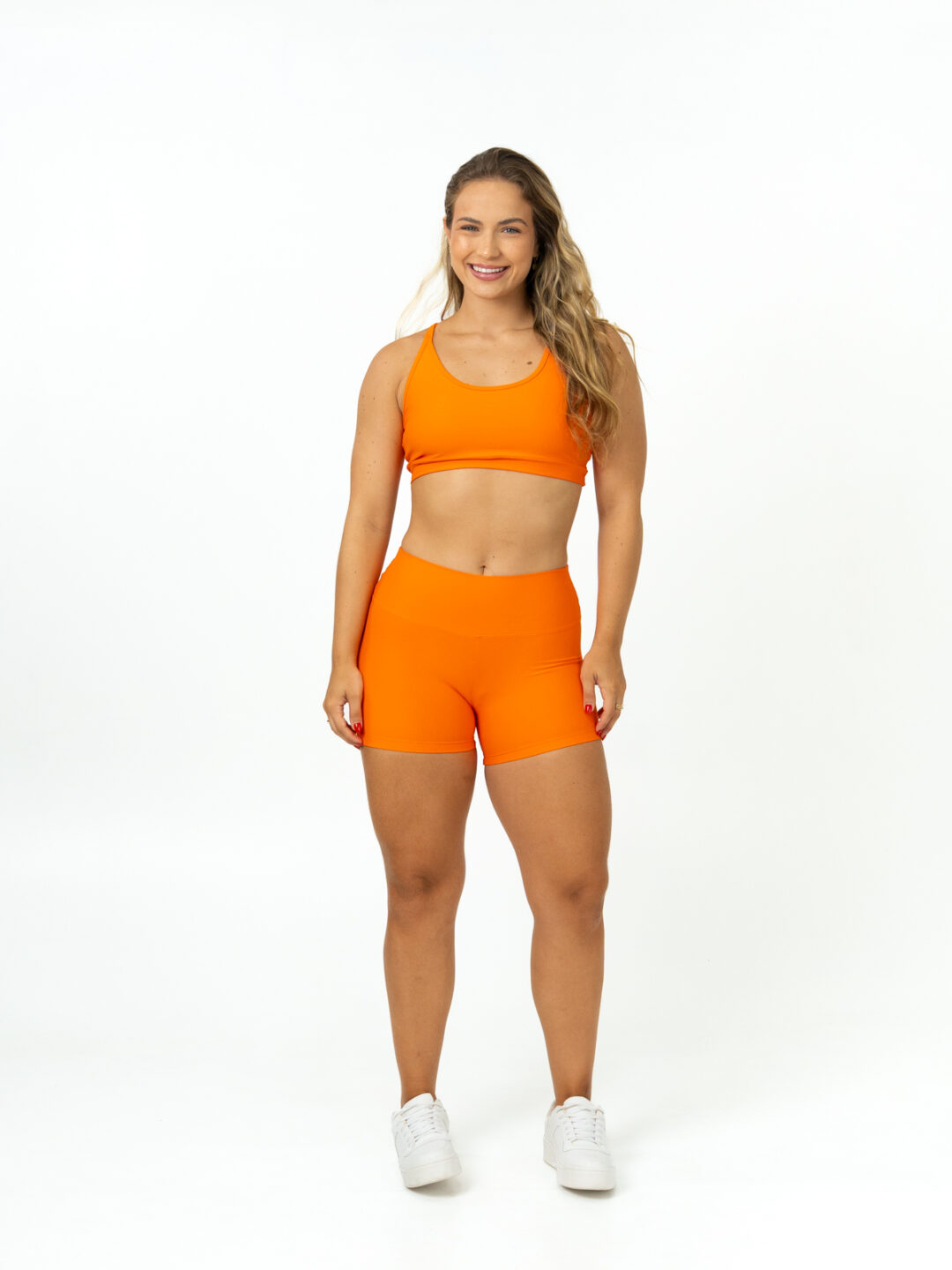 Short Básico + Top Luna - Light Tangerina