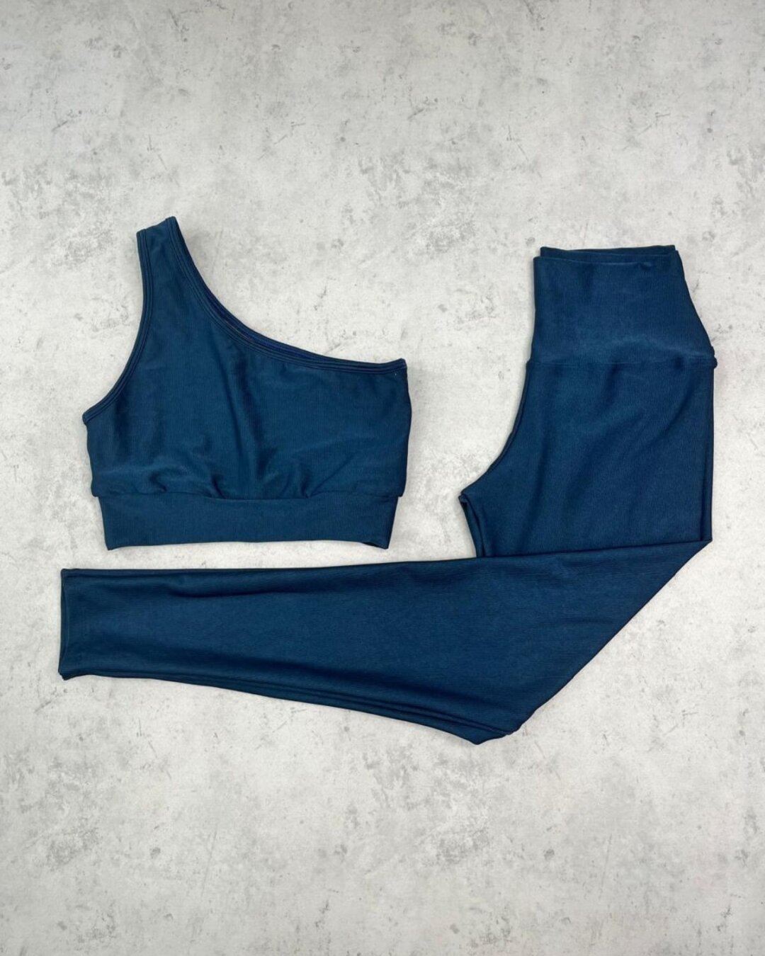 Legging Básica + Top Sophia – Compressão Azul Atlântico