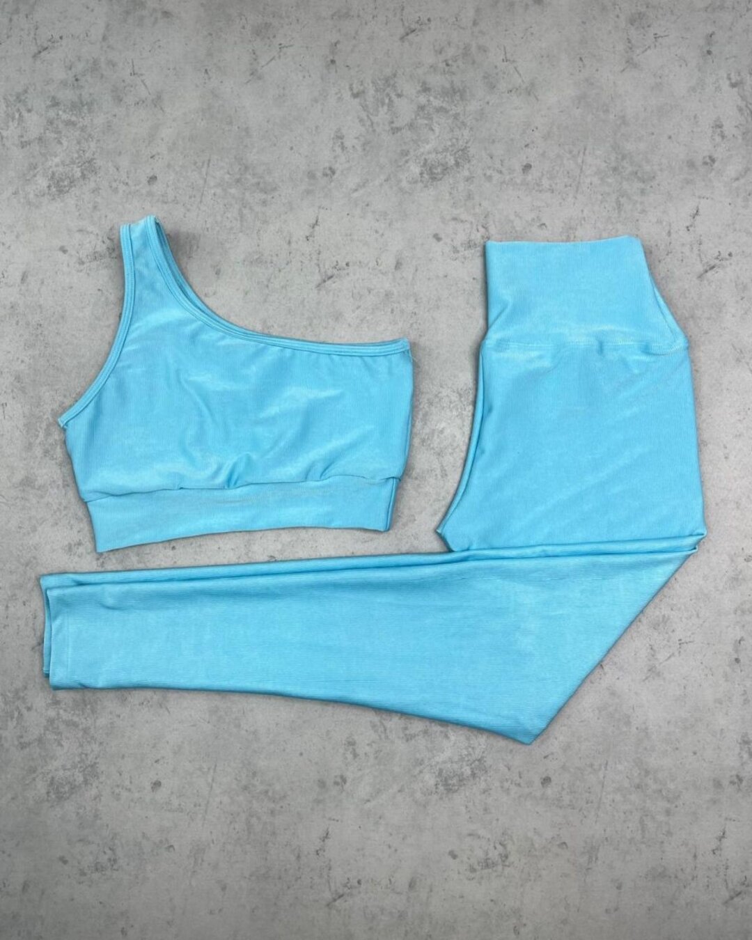 Legging Básica + Top Sophia – Compressão Azul Candy