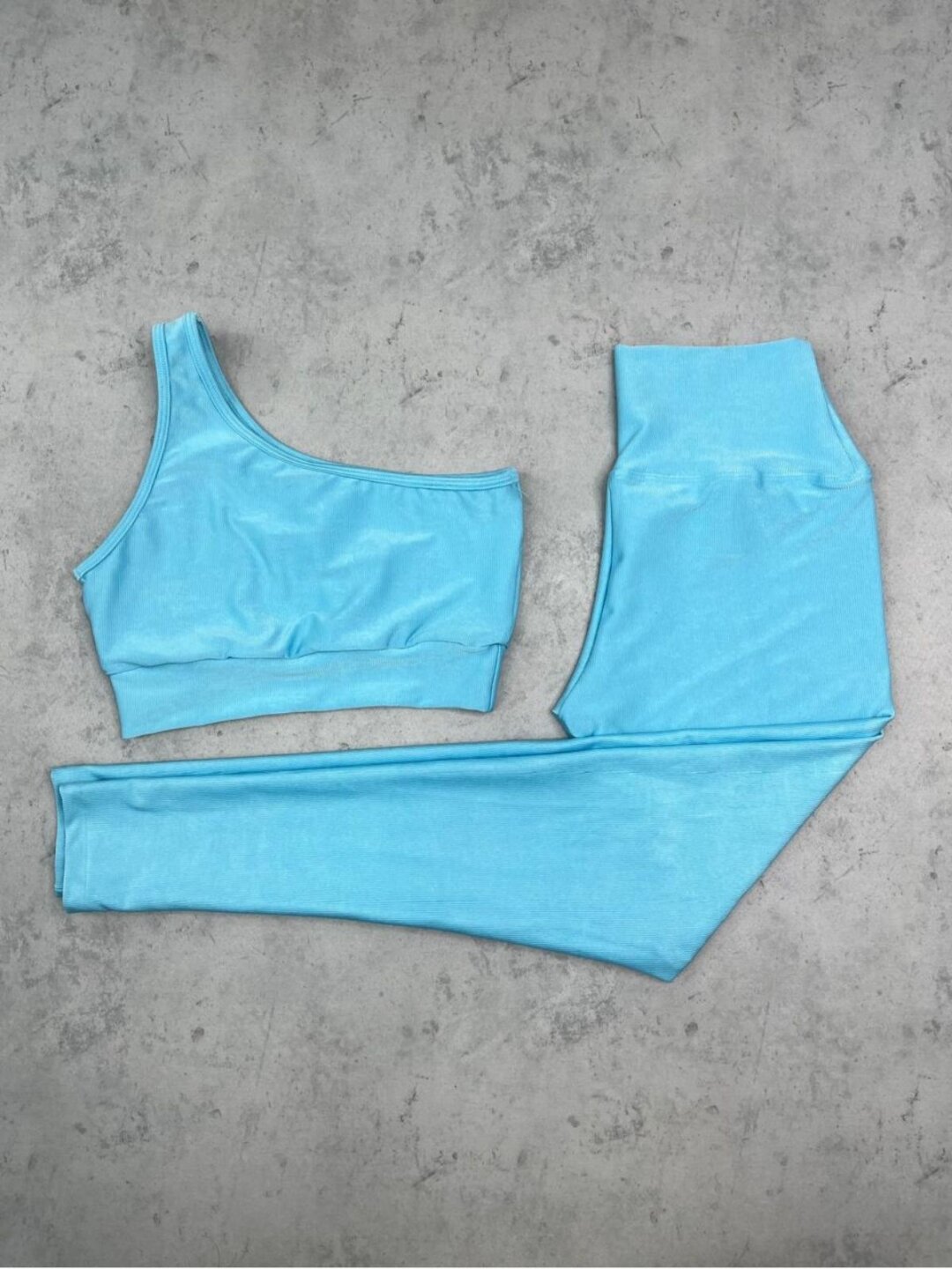 Legging Básica + Top Sophia – Compressão Azul Candy