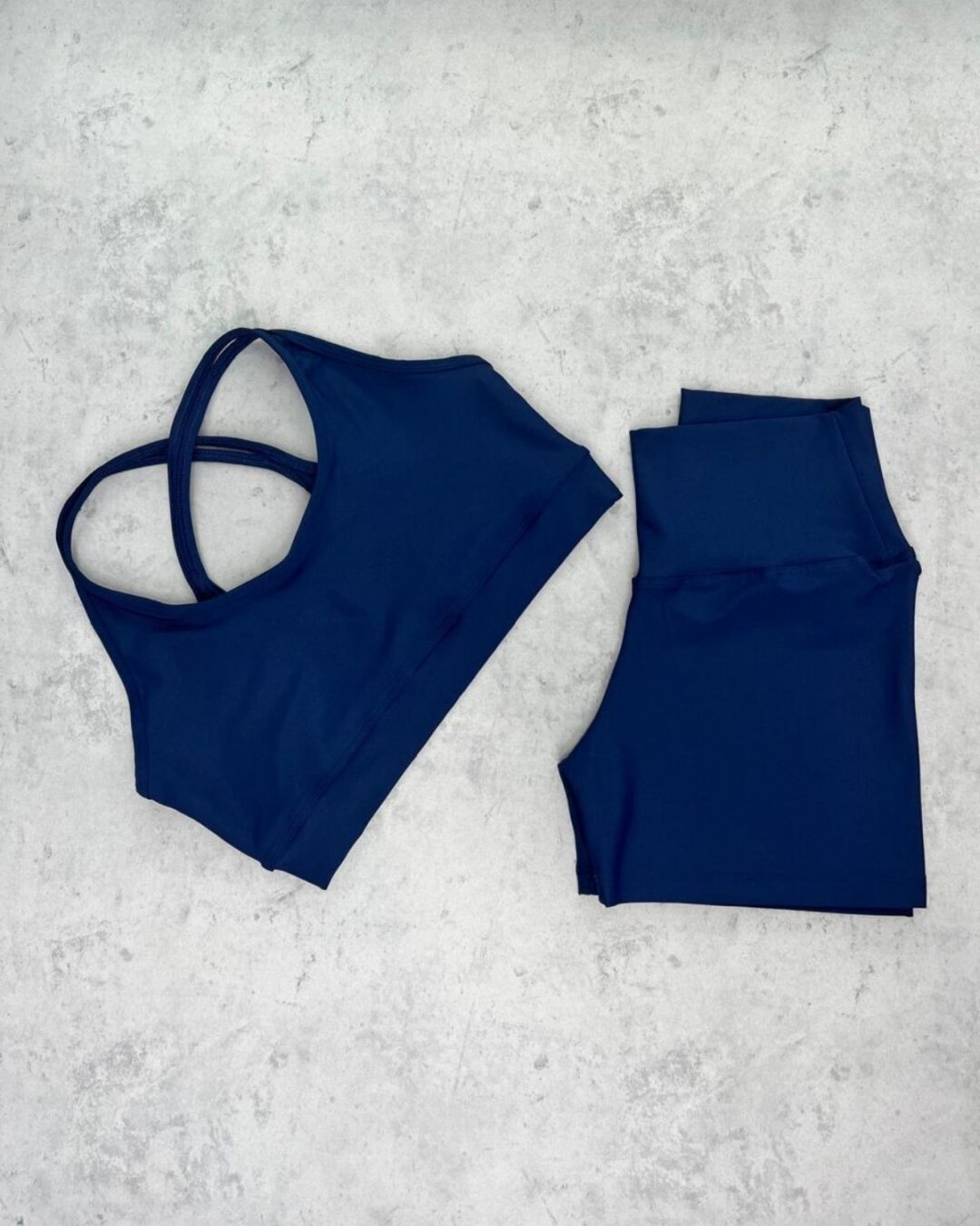 Short Básico + Top Luna - Light Azul Marinho