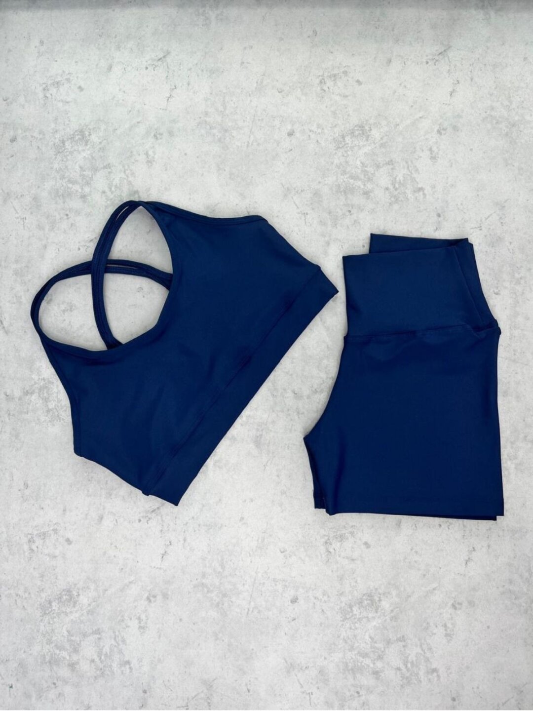 Short Básico + Top Luna - Light Azul Marinho
