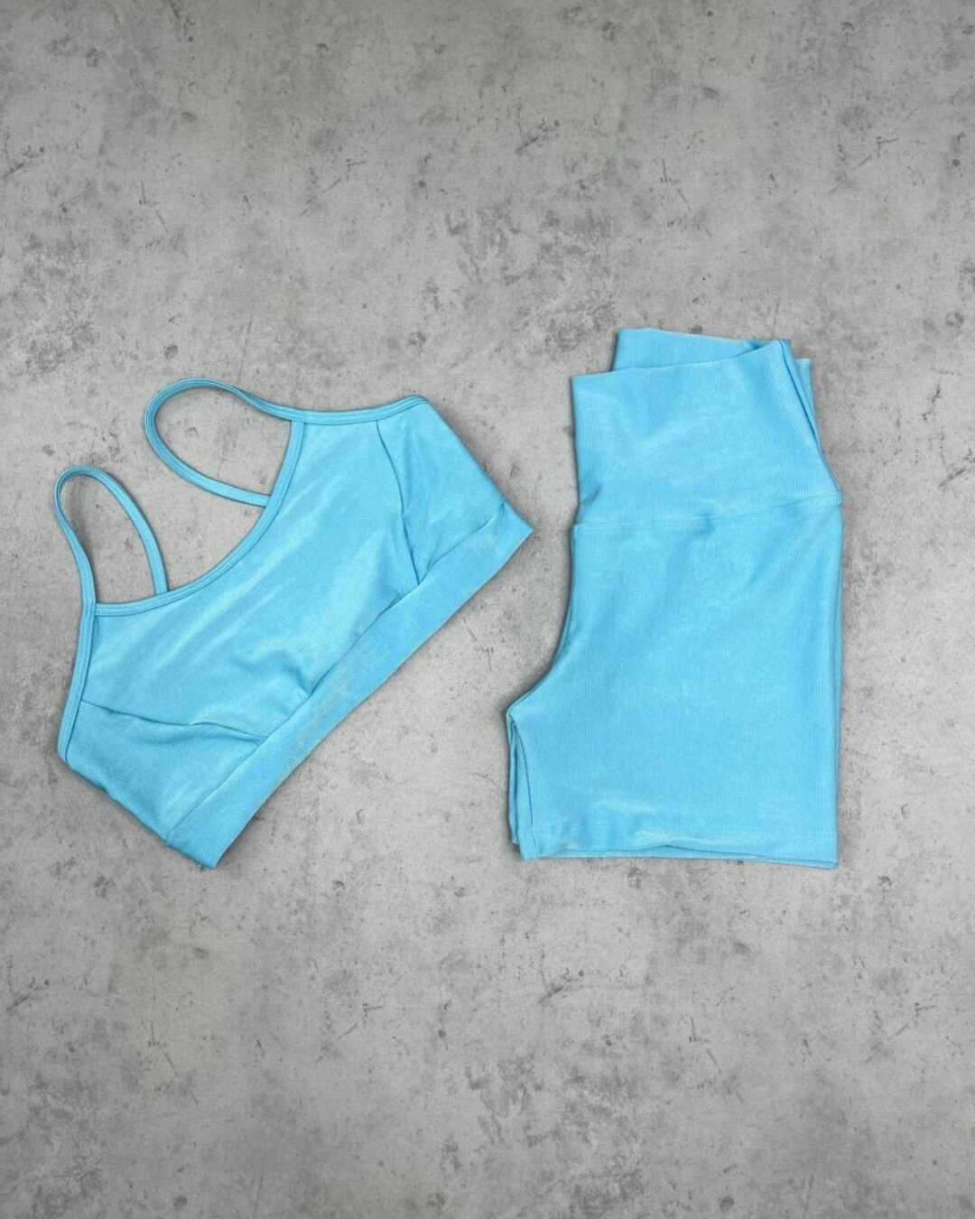 Short Básico + Top Manu – Compressão Azul Candy