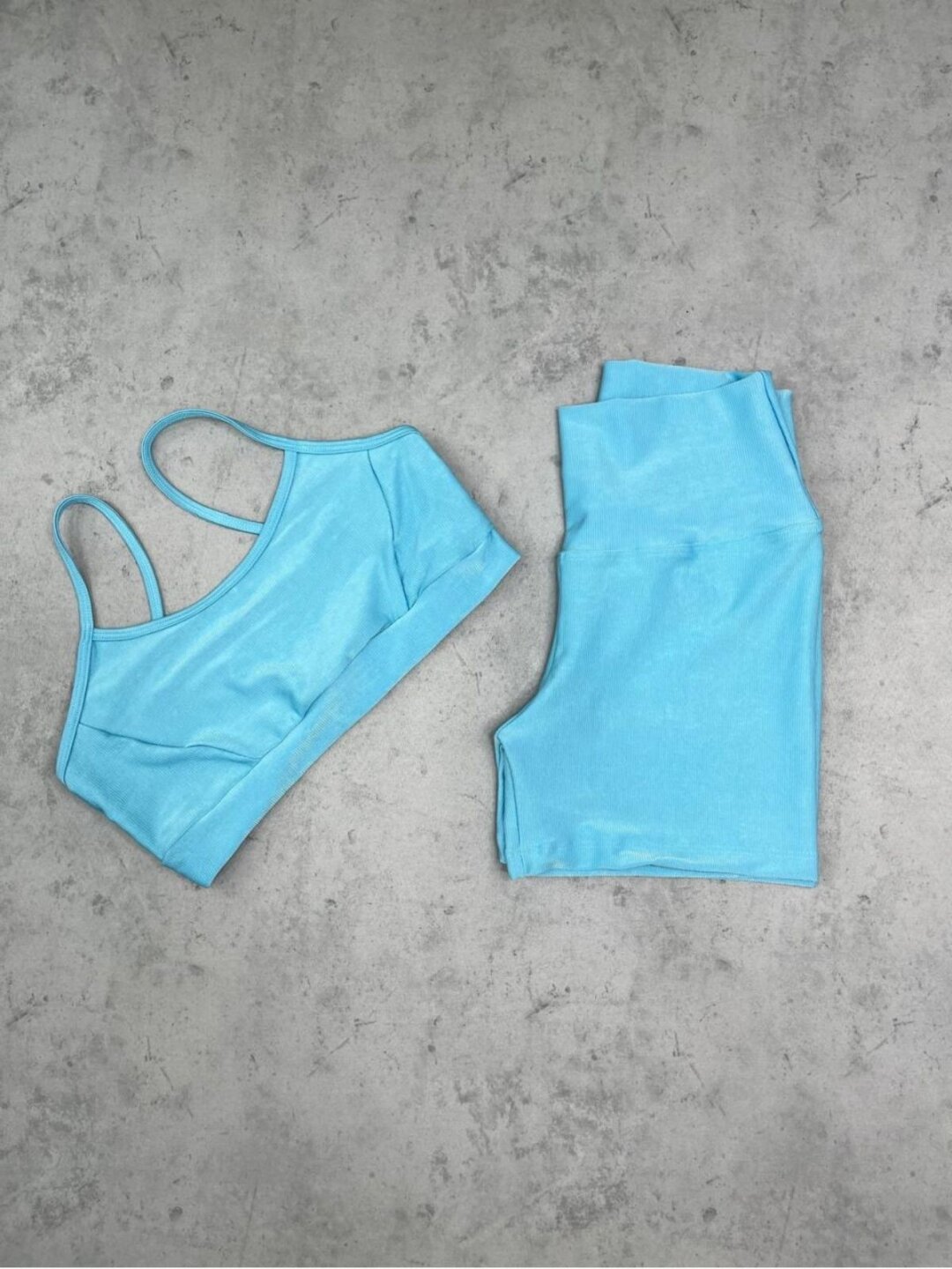 Short Básico + Top Manu – Compressão Azul Candy